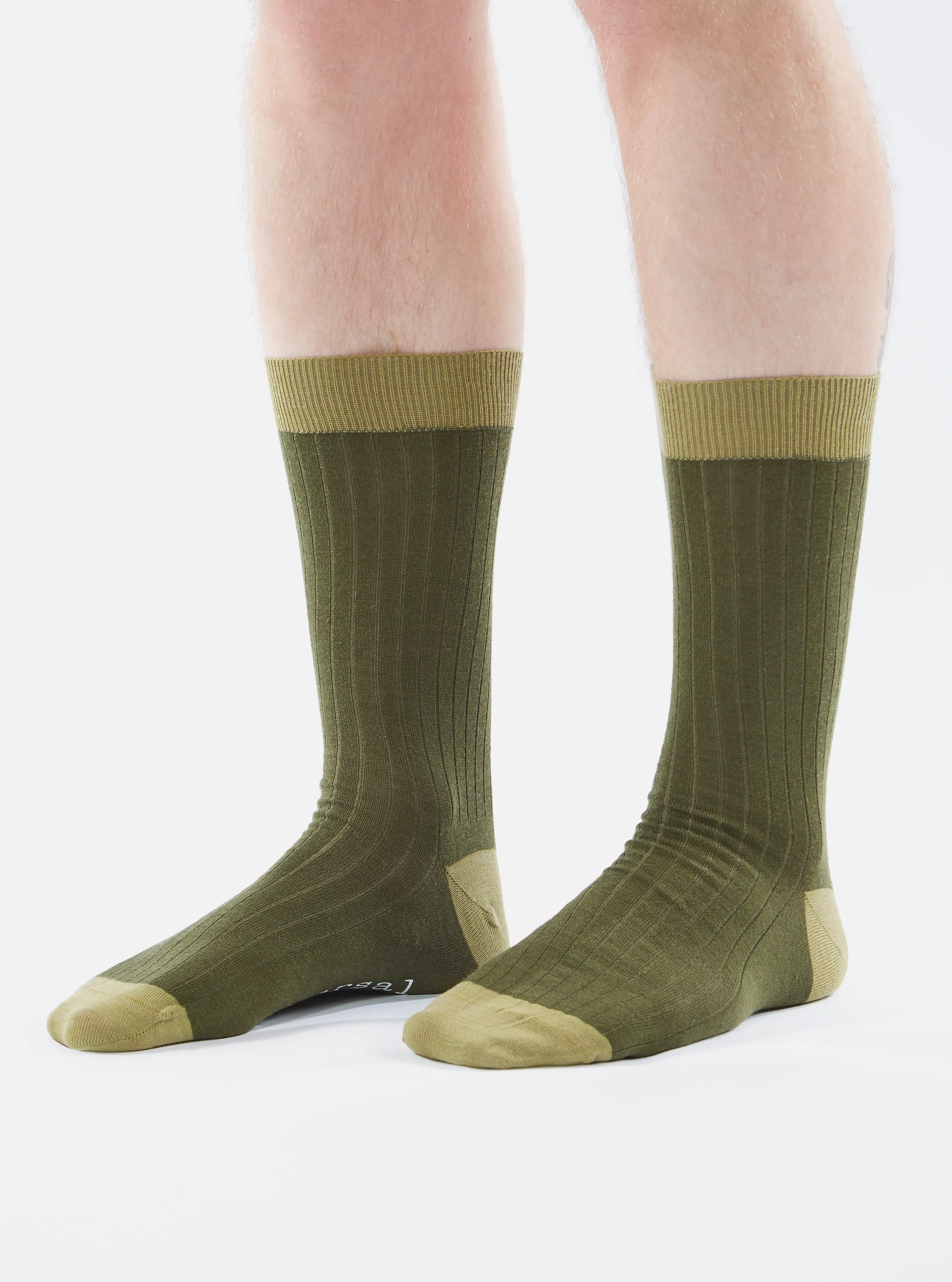 Universal Works Merino Classic Sock in Olive Merino sold by Universal Works product image thumbnail 5