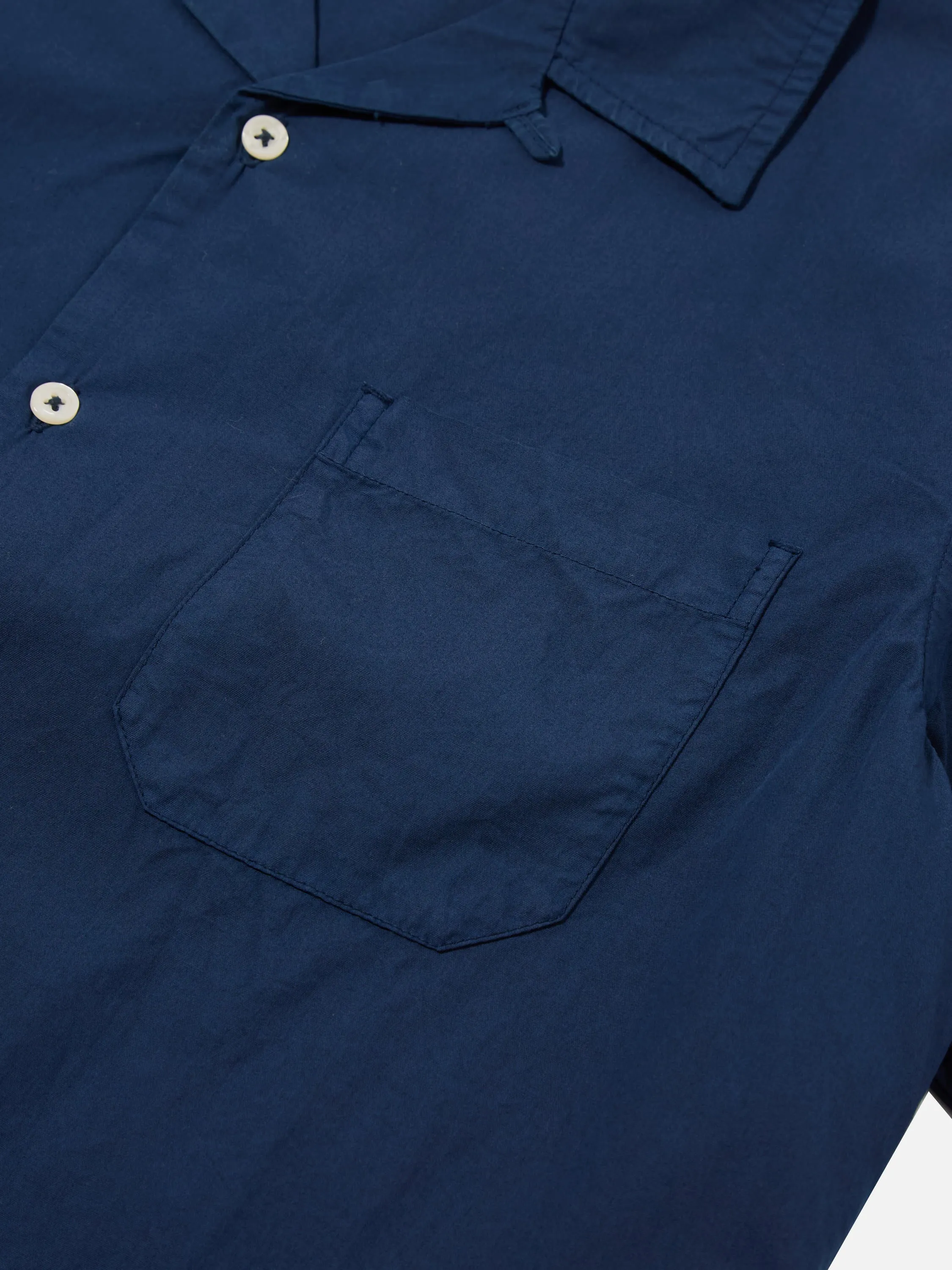 Universal Works Road Shirt in Navy Broad Cloth sold by Universal Works product image thumbnail 4