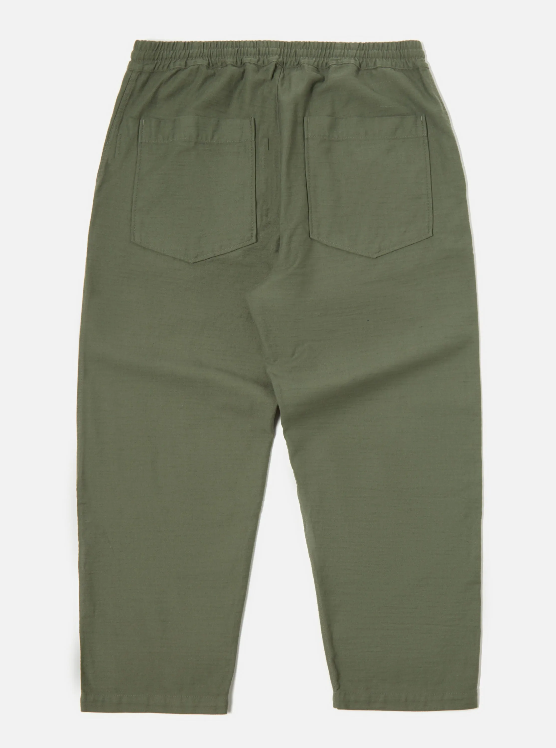 Universal Works Hi Water Trouser in Olive Slub Sateen sold by Universal Works product image thumbnail 3