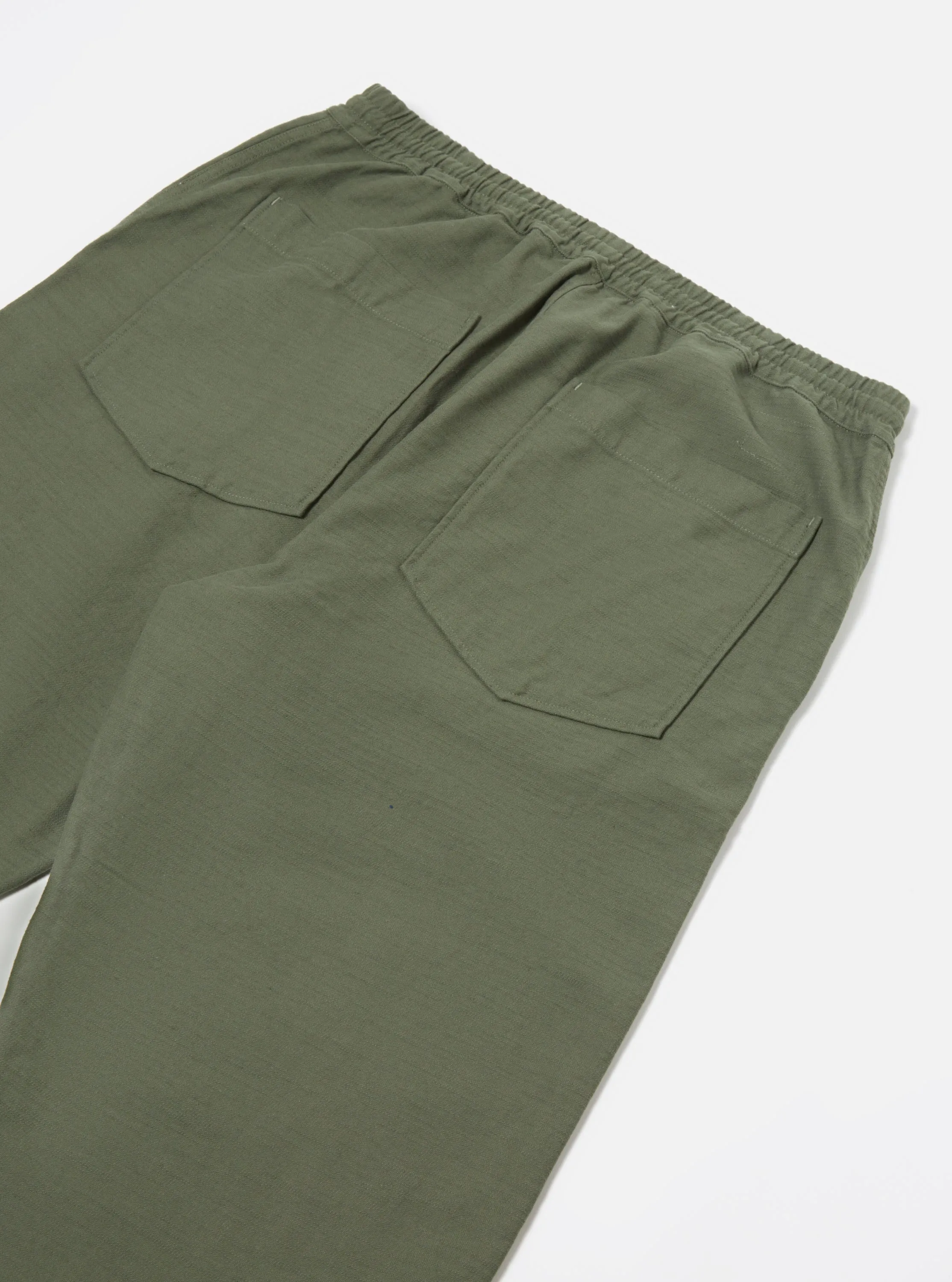 Universal Works Hi Water Trouser in Olive Slub Sateen sold by Universal Works product image thumbnail 5