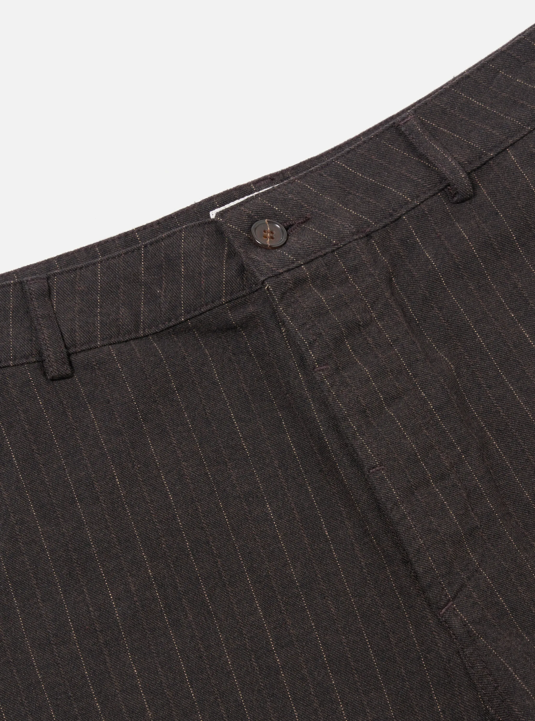 Universal Works Military Chino in Brown Italian Pinstripe sold by Universal Works product image thumbnail 3
