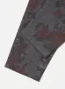 Universal Works Pleated Track Pant in Mid Grey Printed Flannel sold by Universal Works