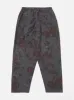 Universal Works Pleated Track Pant in Mid Grey Printed Flannel sold by Universal Works