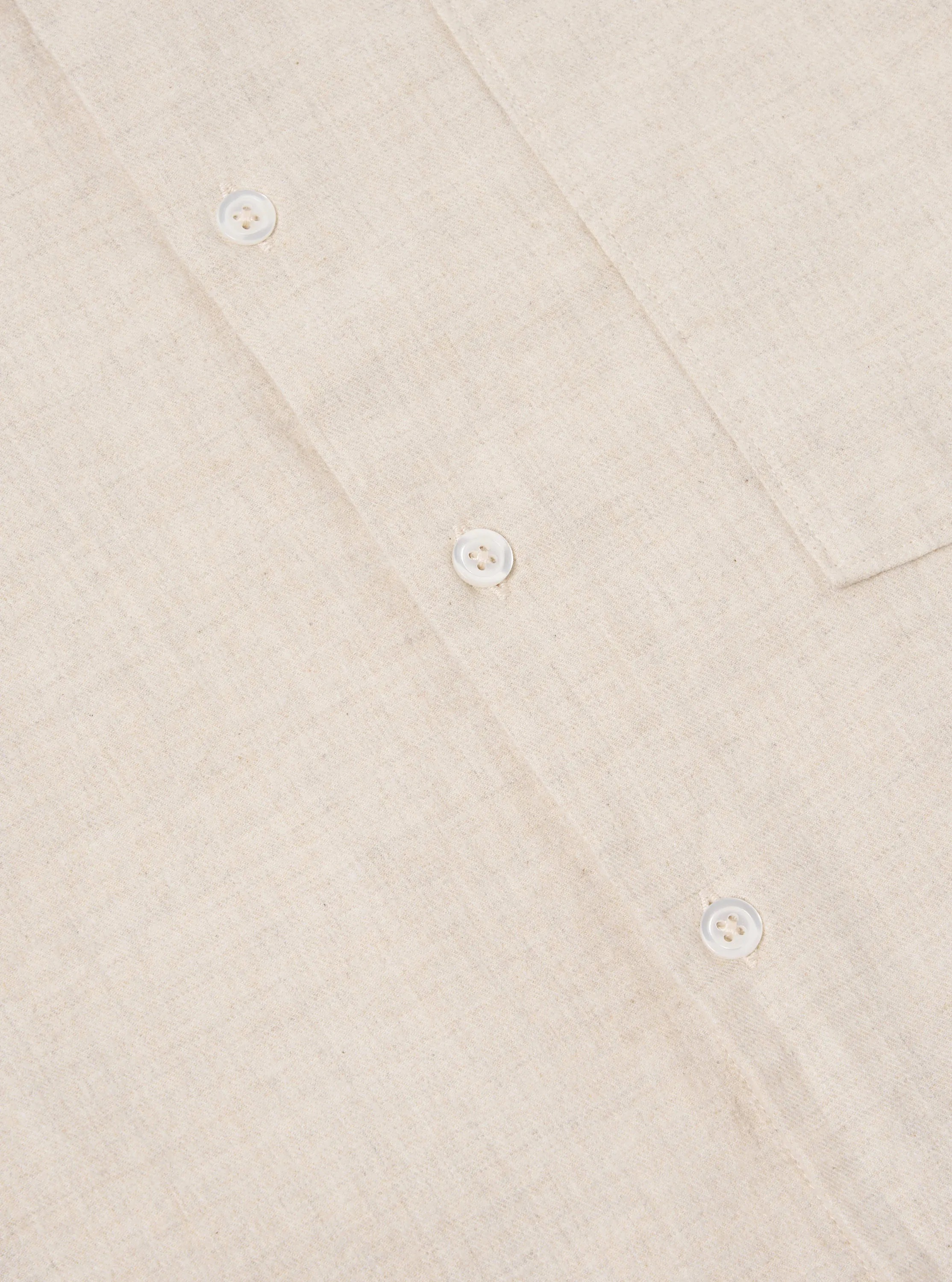 Universal Works Square Pocket Shirt in Sand Brushed Flannel sold by Universal Works product image thumbnail 5