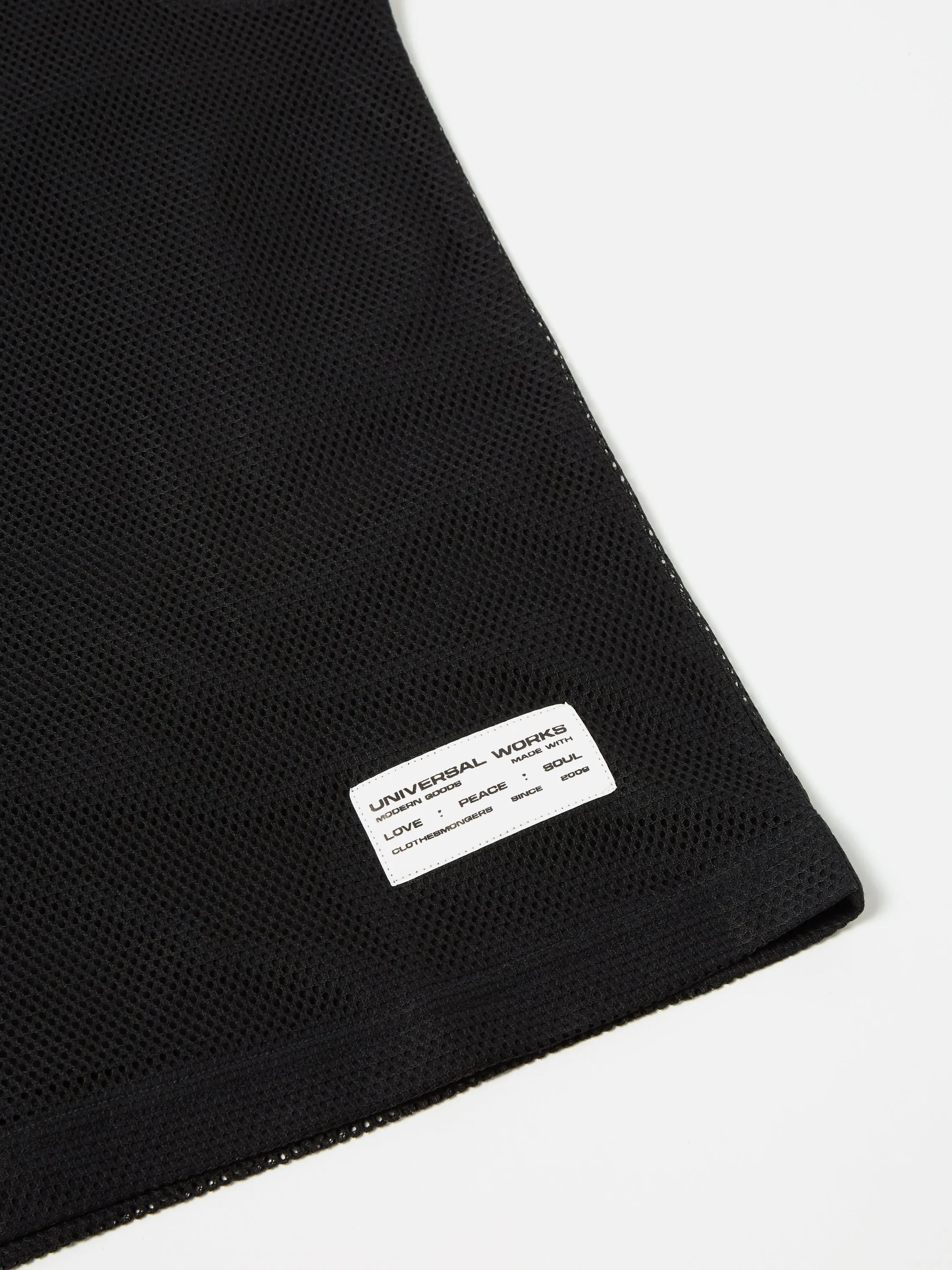 Universal Works Basketball Vest in Black/Navy Mesh/Single Jersey sold by Universal Works product image thumbnail 4