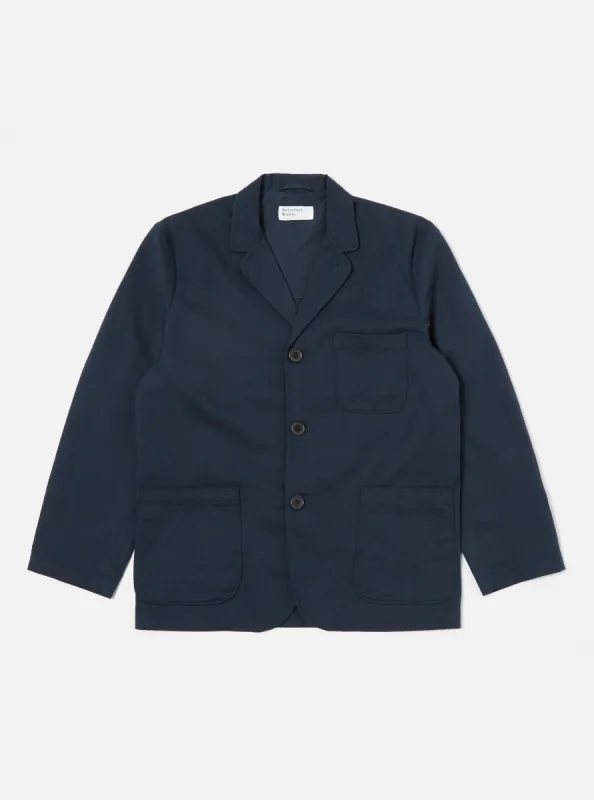 Navy Twill Three Button Jacket sold by Universal Works