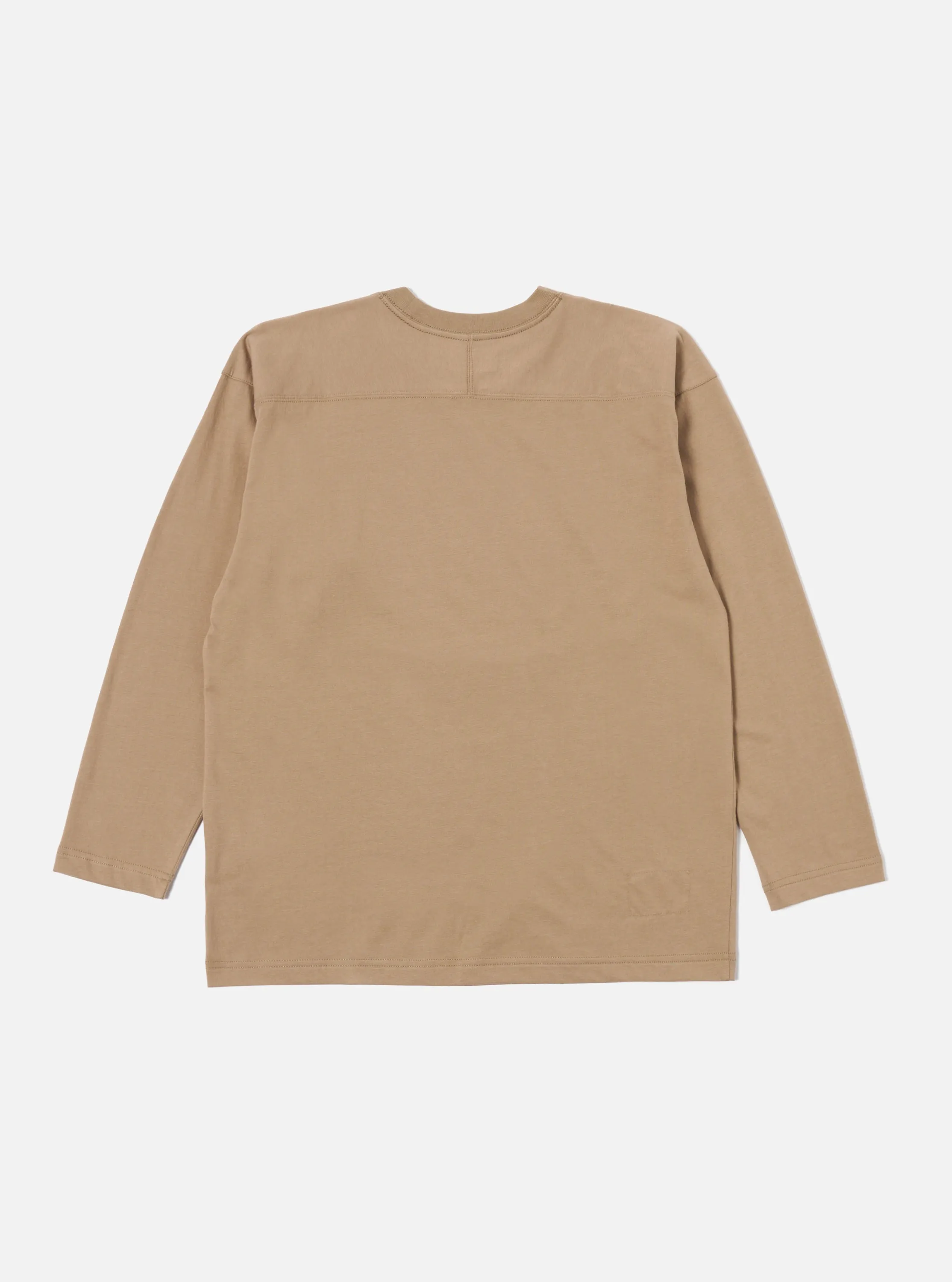 Universal Works Football T Shirt in Sand Single Jersey UW31 sold by Universal Works product image thumbnail 2