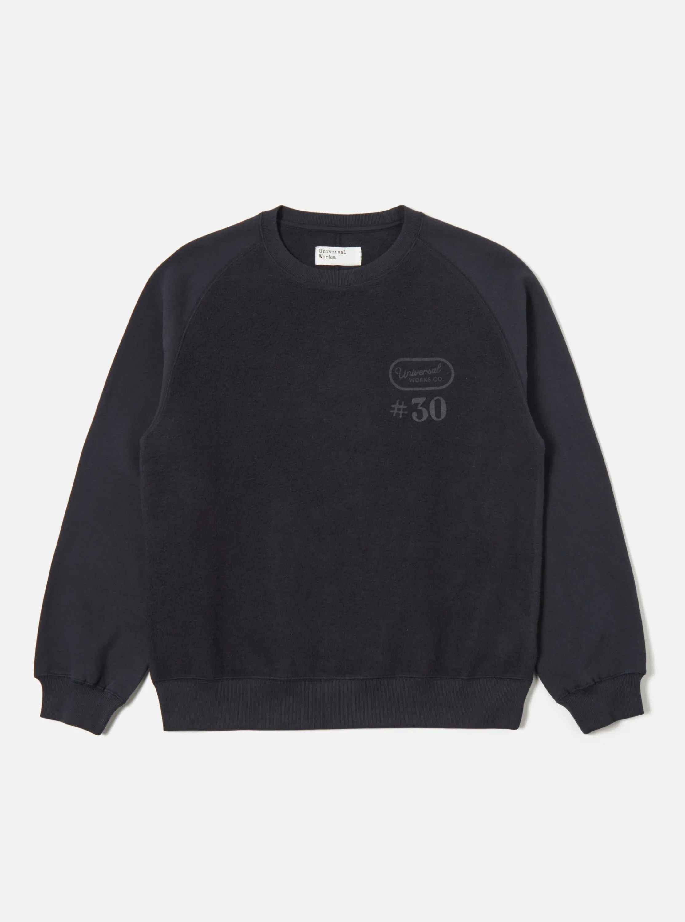 Universal Works Sweatshirt in Navy Brush Back Sweat #30 sold by Universal Works product image thumbnail 3