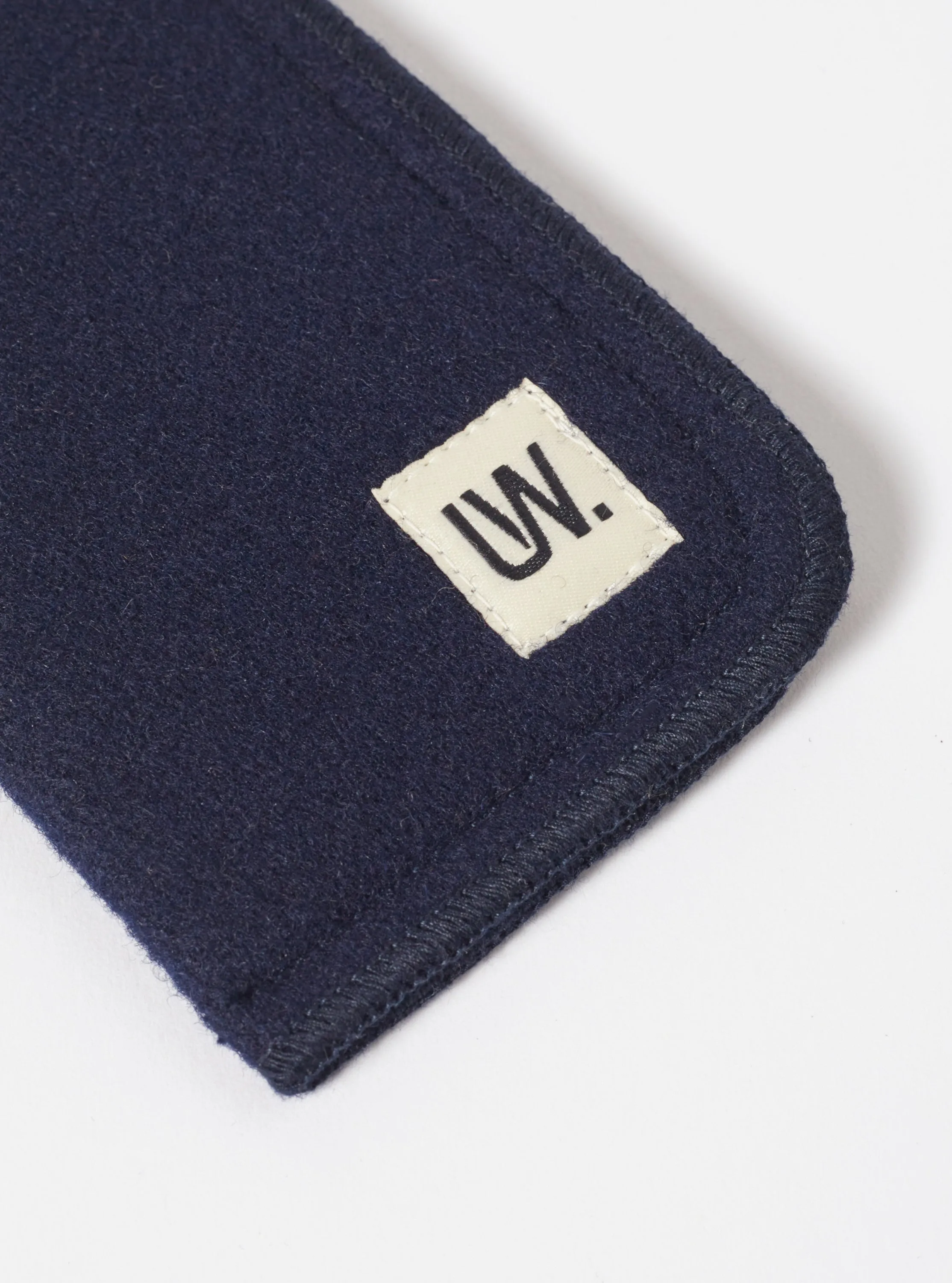 Universal Works Glasses Case in Navy Melton Small sold by Universal Works product image thumbnail 4