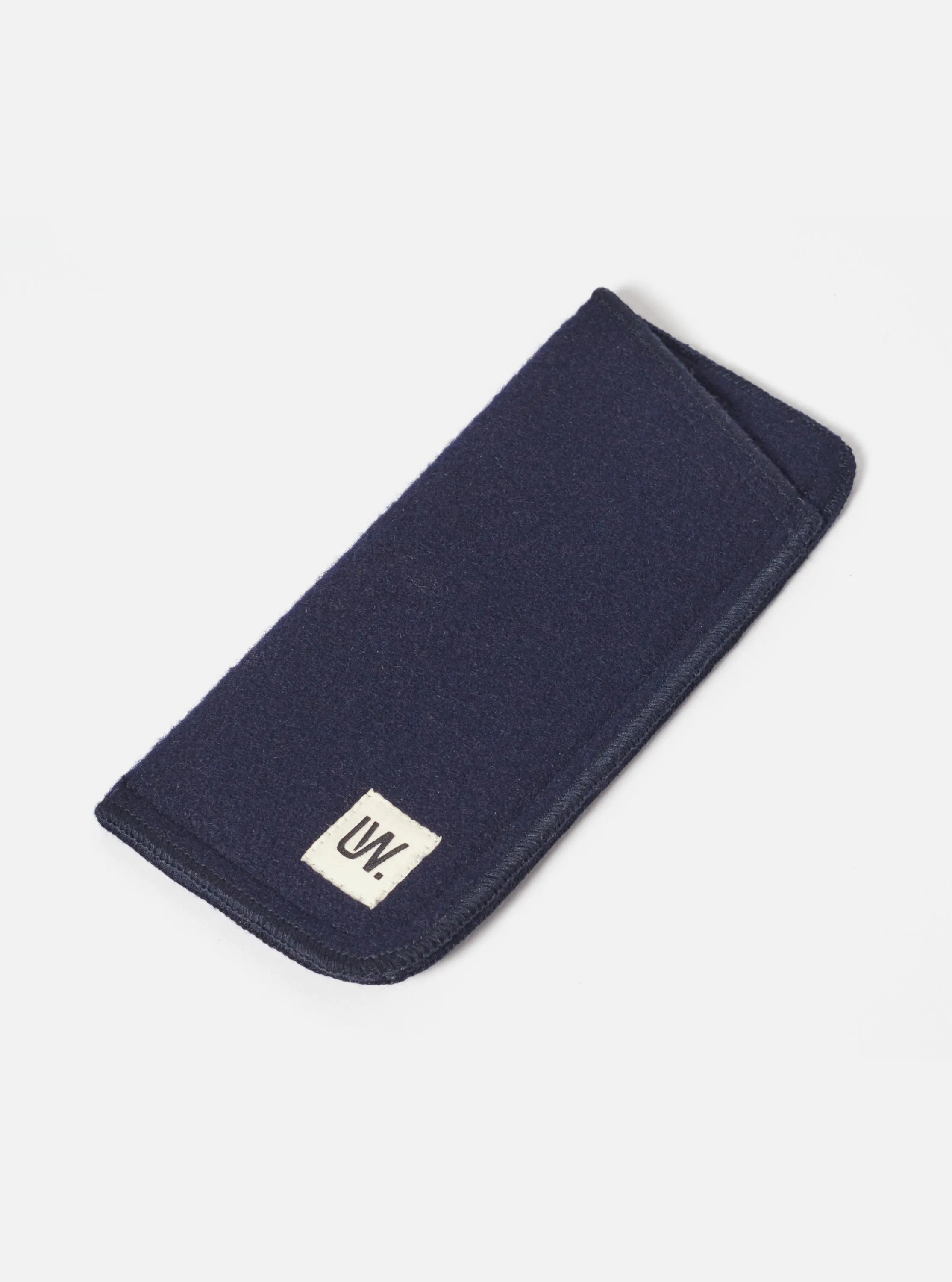 Universal Works Glasses Case in Navy Melton Small sold by Universal Works product image thumbnail 3