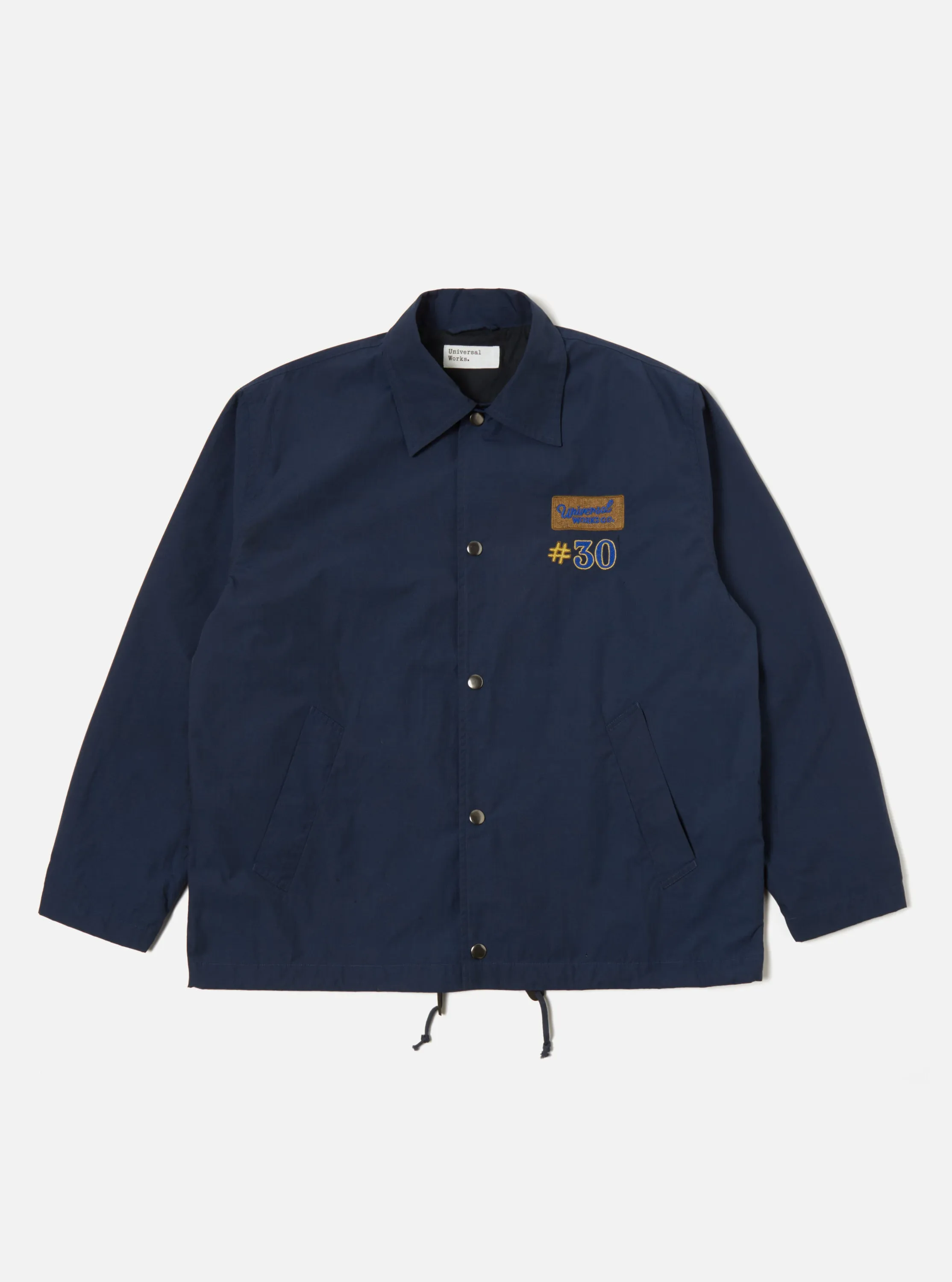 Universal Works Embroidered Head Coach Jacket in Navy Halley Ripstop sold by Universal Works product image thumbnail 3