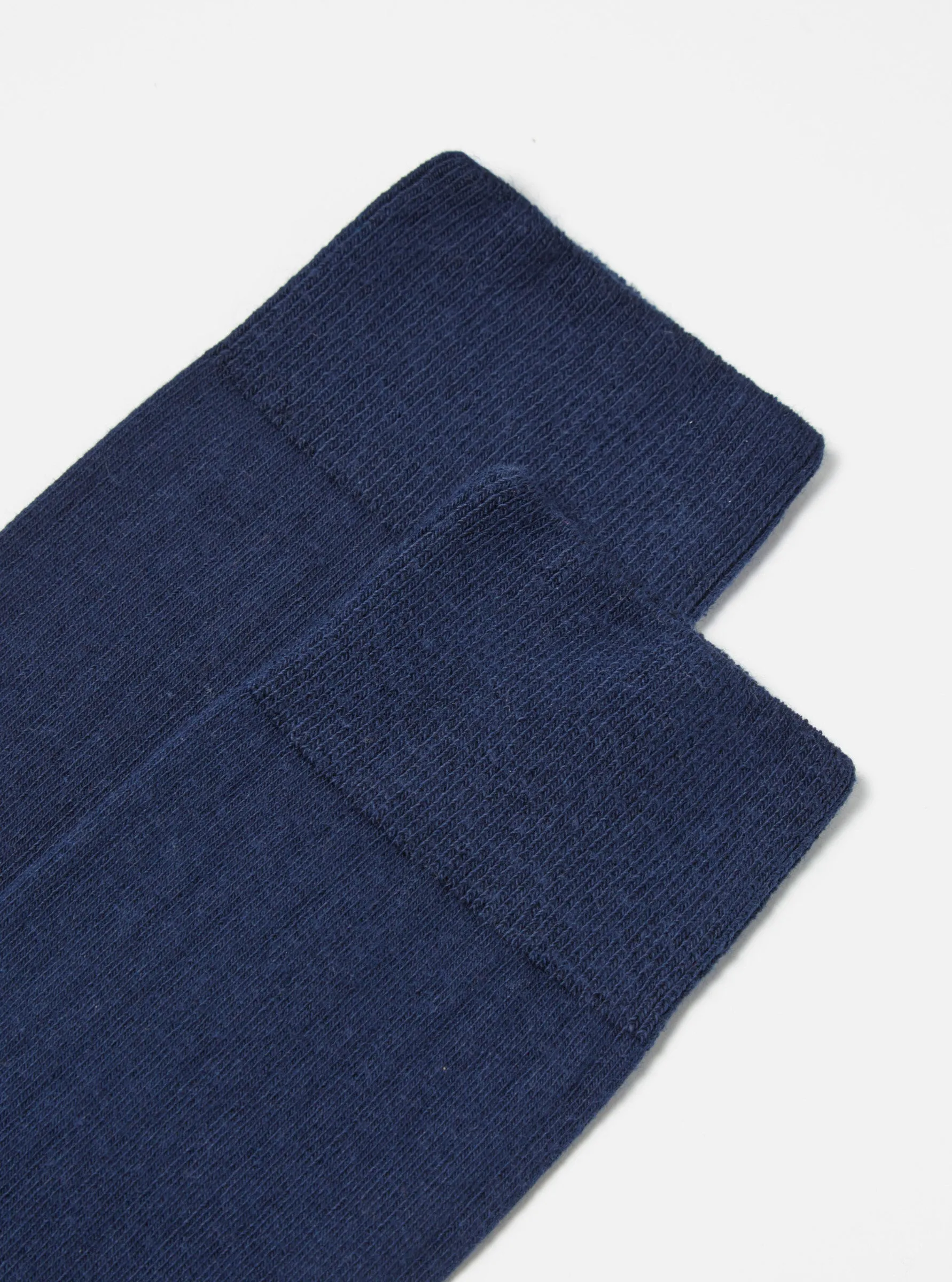 Navy Rib Knit Modal Sock sold by Universal Works product image thumbnail 2