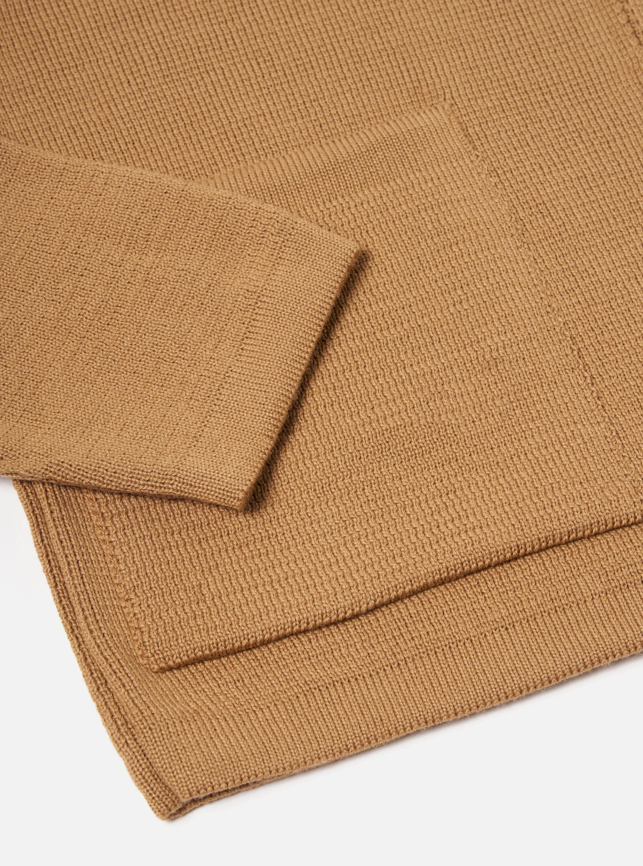 Universal Works Zip Knitwork Jacket in Sand Merino Knit sold by Universal Works product image thumbnail 5