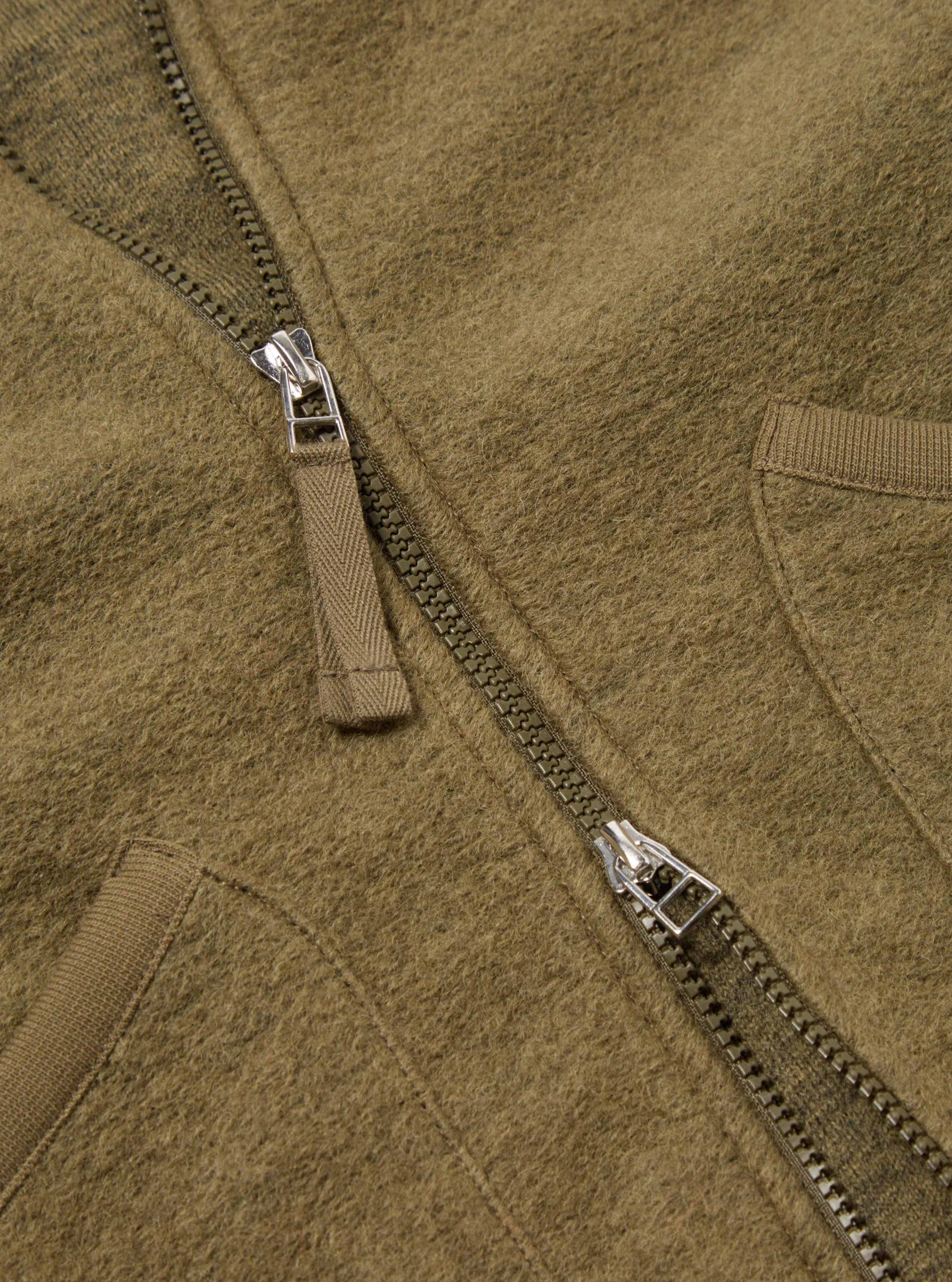 Universal Works Zip Bomber in Lovat Wool Fleece sold by Universal Works product image thumbnail 4