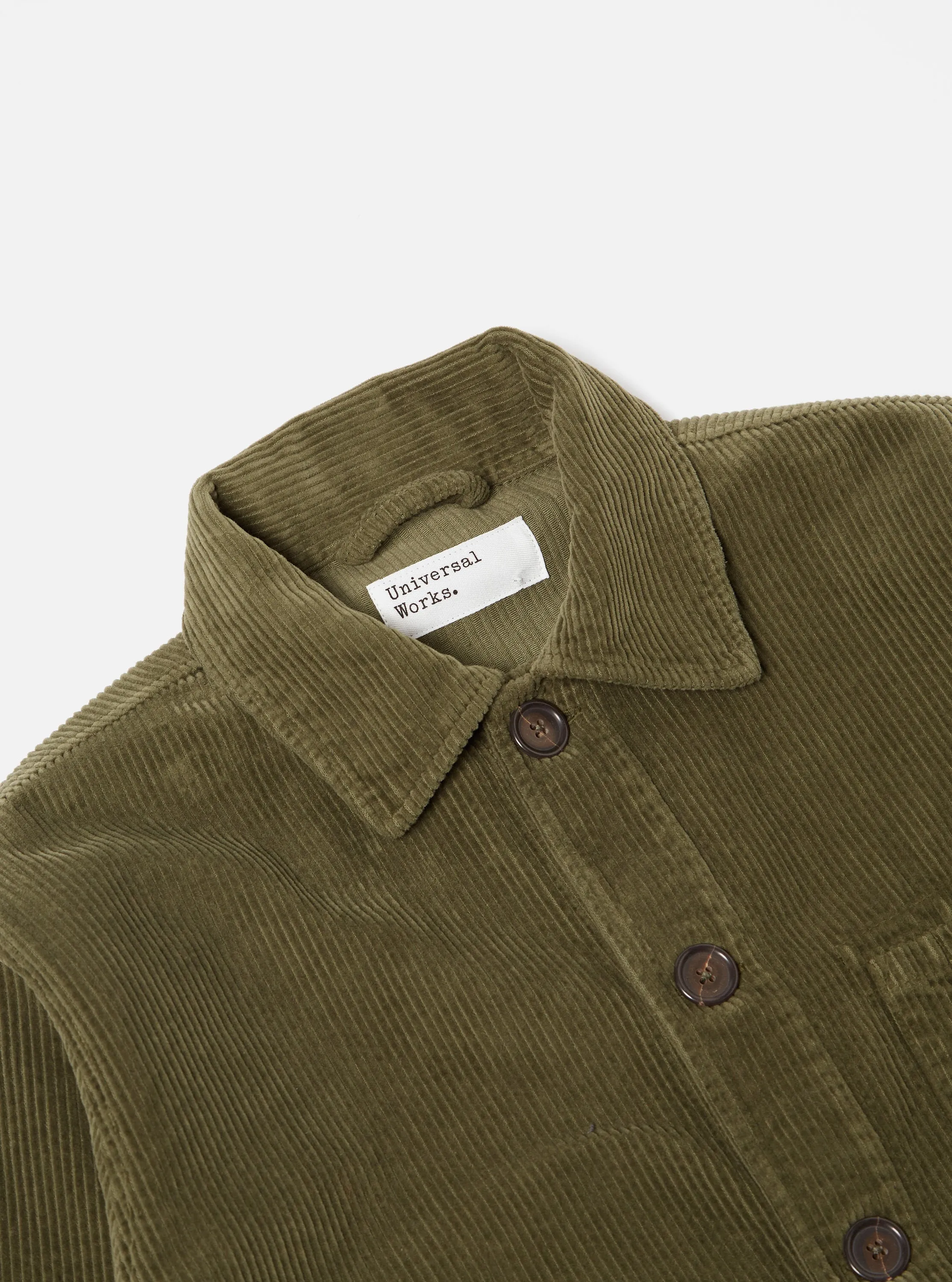 Universal Works Field Jacket in Olive 6 Wale Corduroy sold by Universal Works product image thumbnail 3