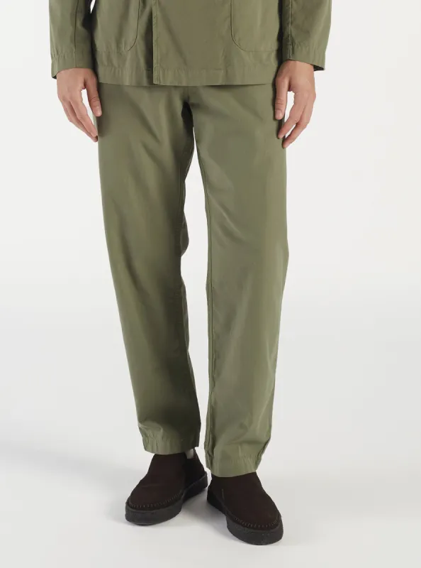 Universal Works Military Chino in Birch Summer Canvas sold by Universal Works