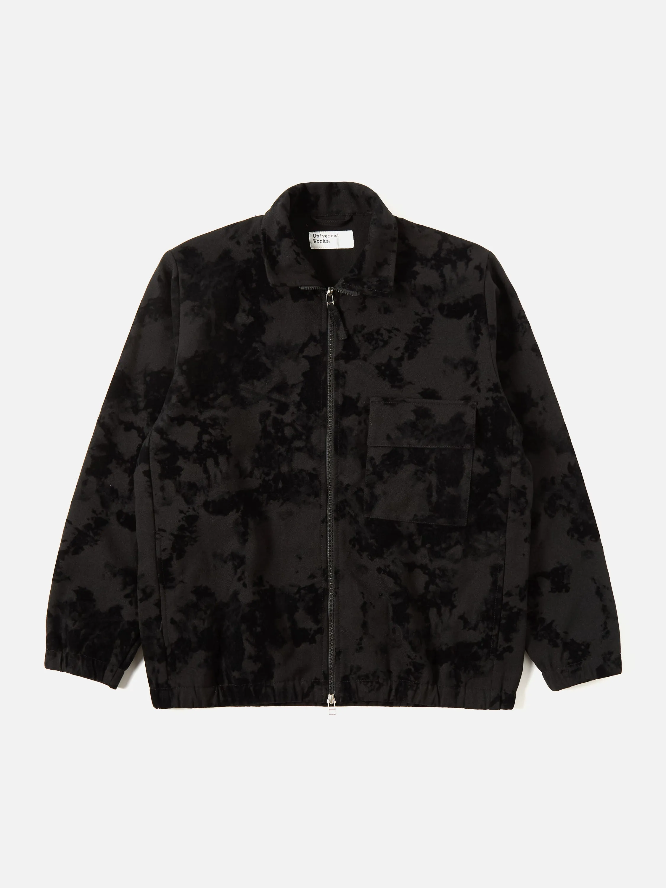 Universal Works K Track Top in Black Japanese Flock Camo sold by Universal Works product image thumbnail 2