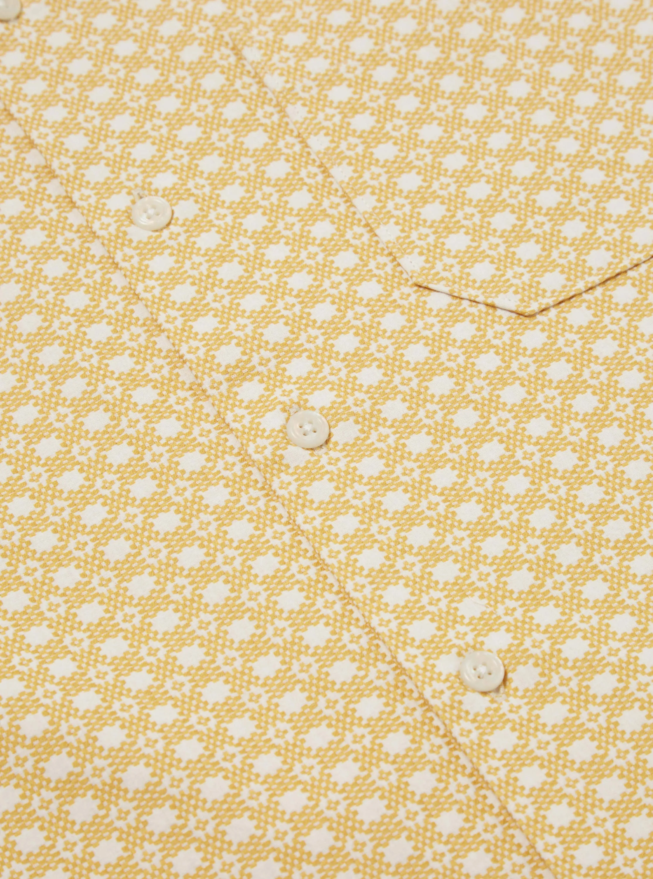 Universal Works Road Shirt in Yellow Tile 3 Cotton sold by Universal Works product image thumbnail 5