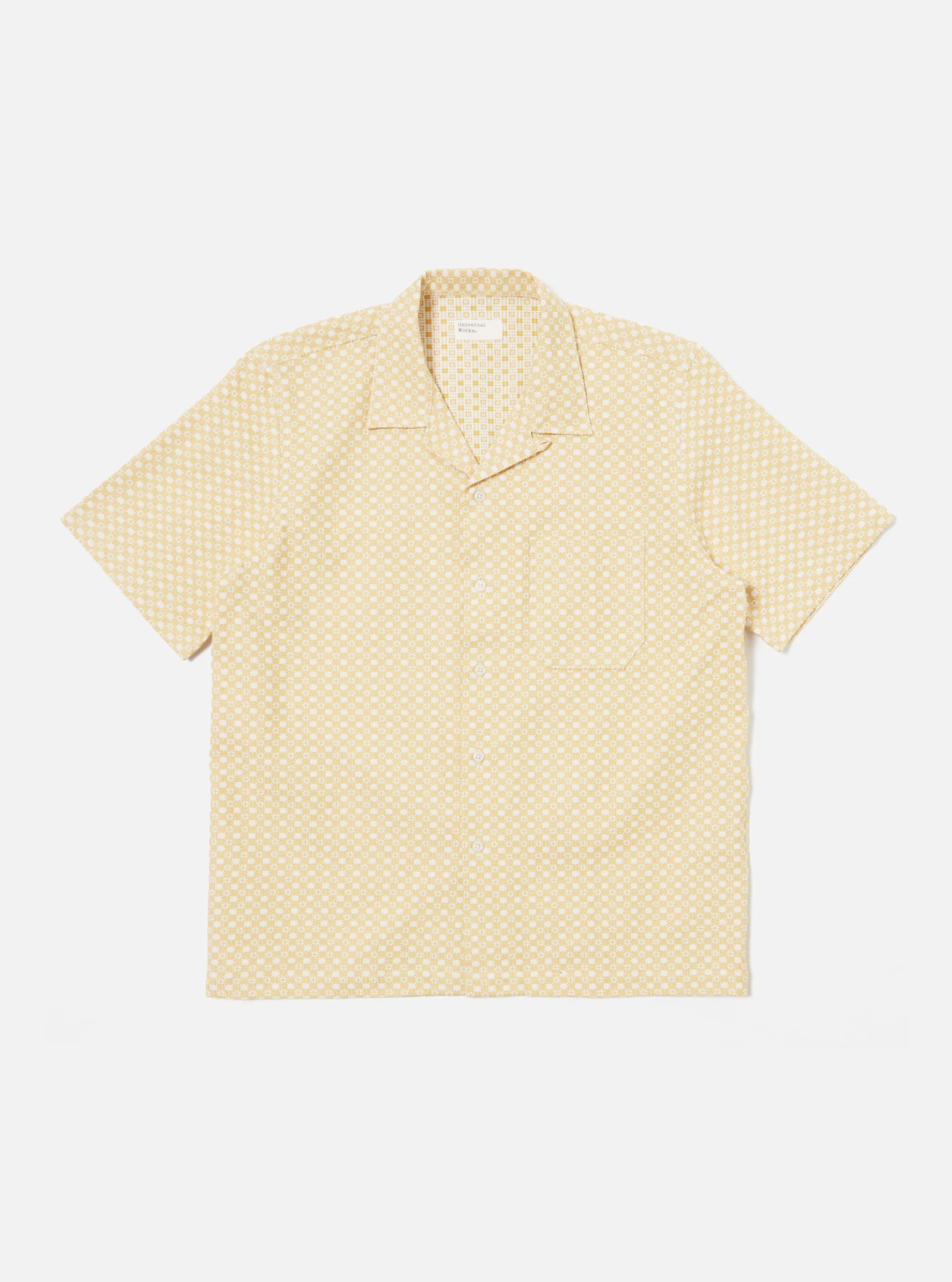 Universal Works Road Shirt in Yellow Tile 3 Cotton sold by Universal Works product image thumbnail 2