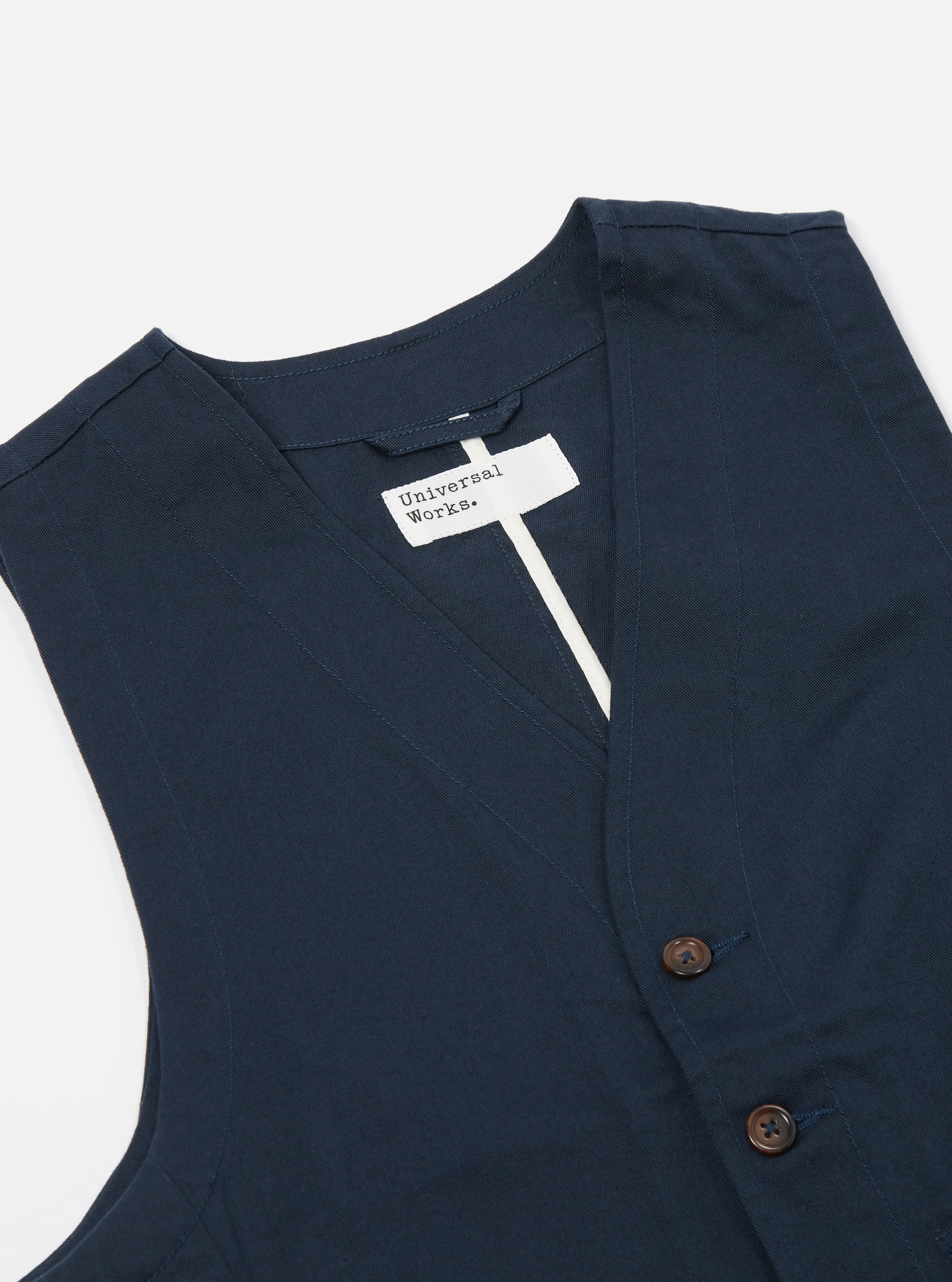 Navy Twill Field Waistcoat sold by Universal Works product image thumbnail 3