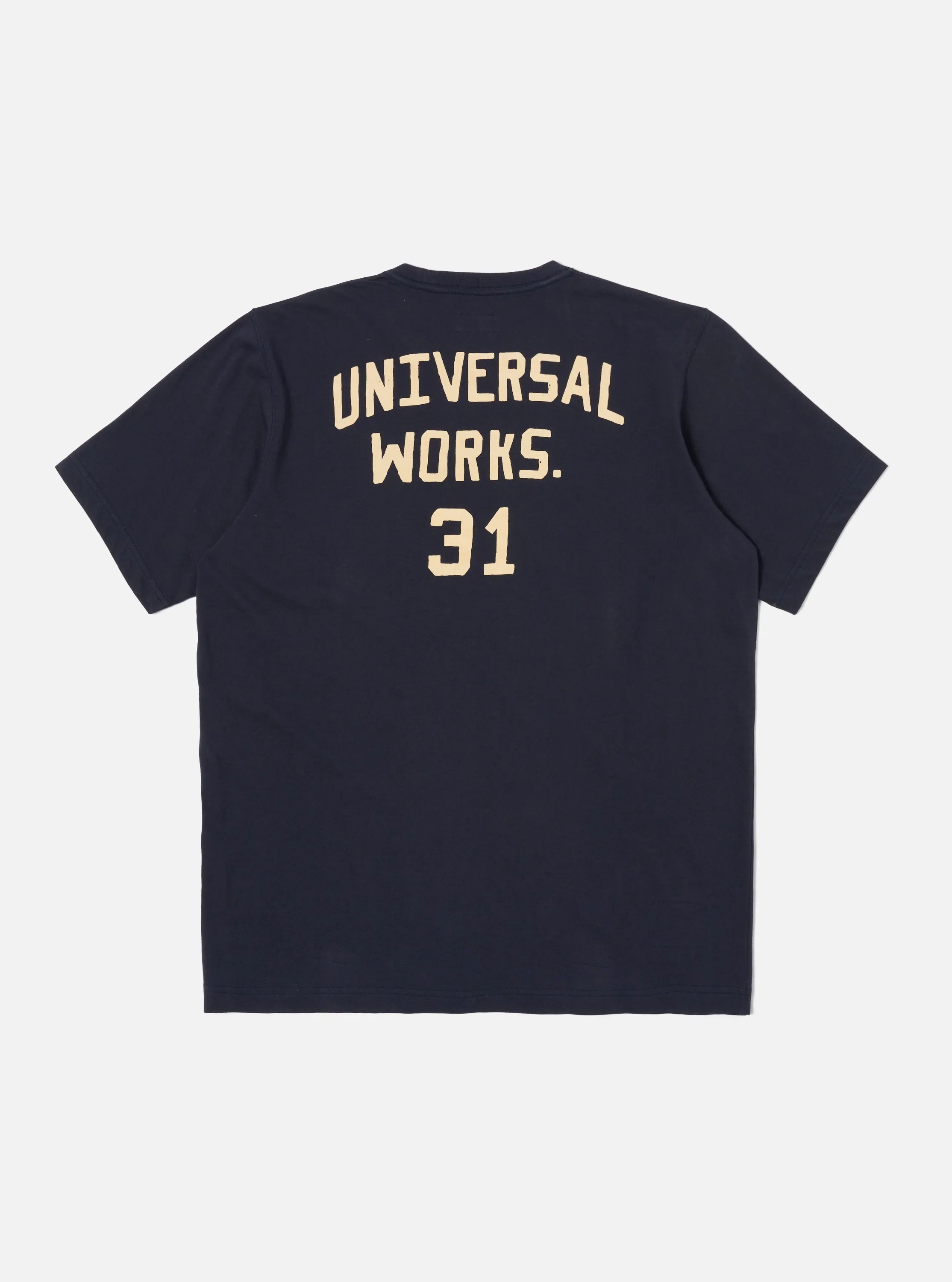 Universal Works Print Tee in Navy Single Jersey UW31 sold by Universal Works product image thumbnail 3