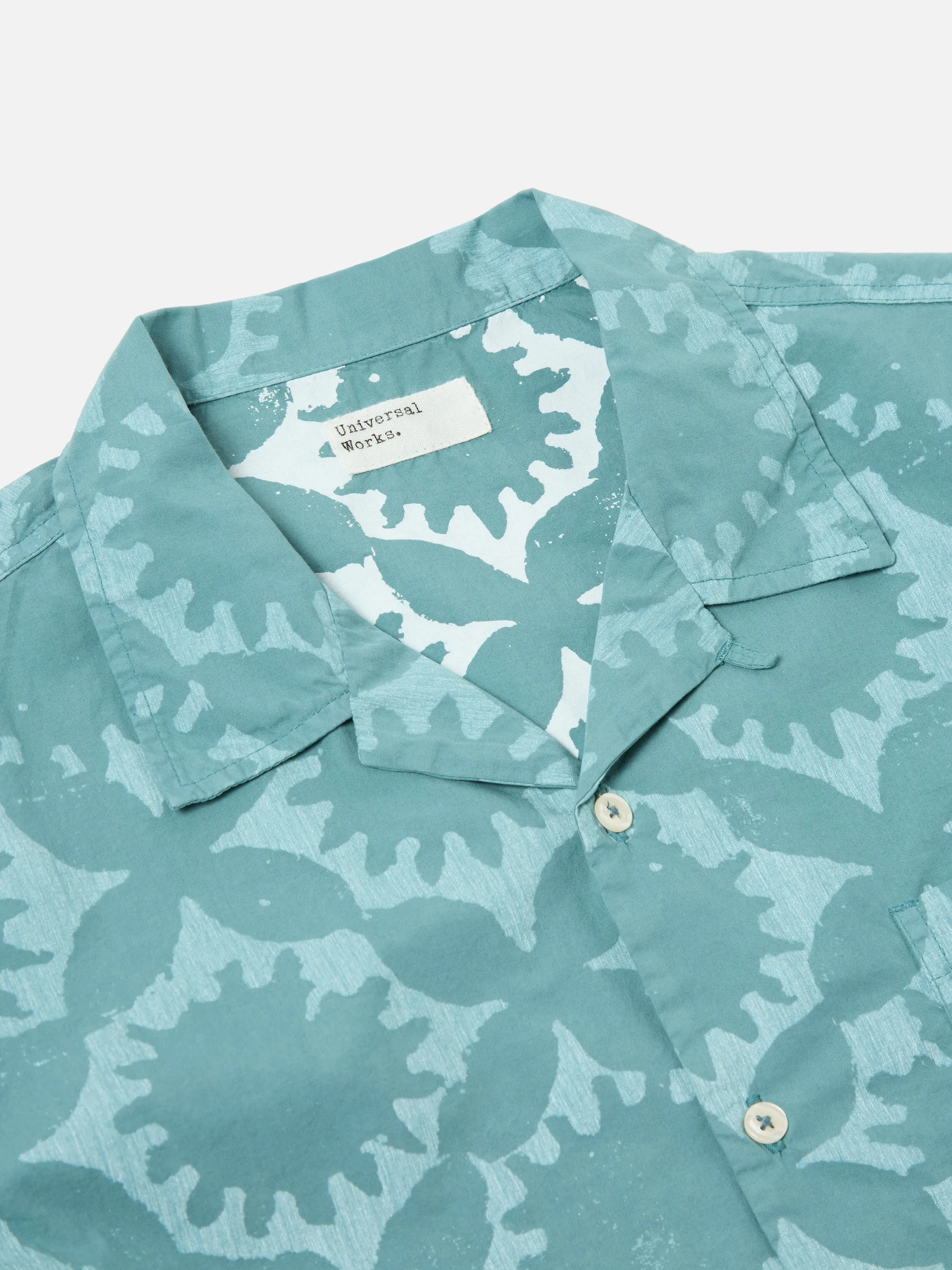 Universal Works Road Shirt in Sea Blue Sun Print sold by Universal Works product image thumbnail 4