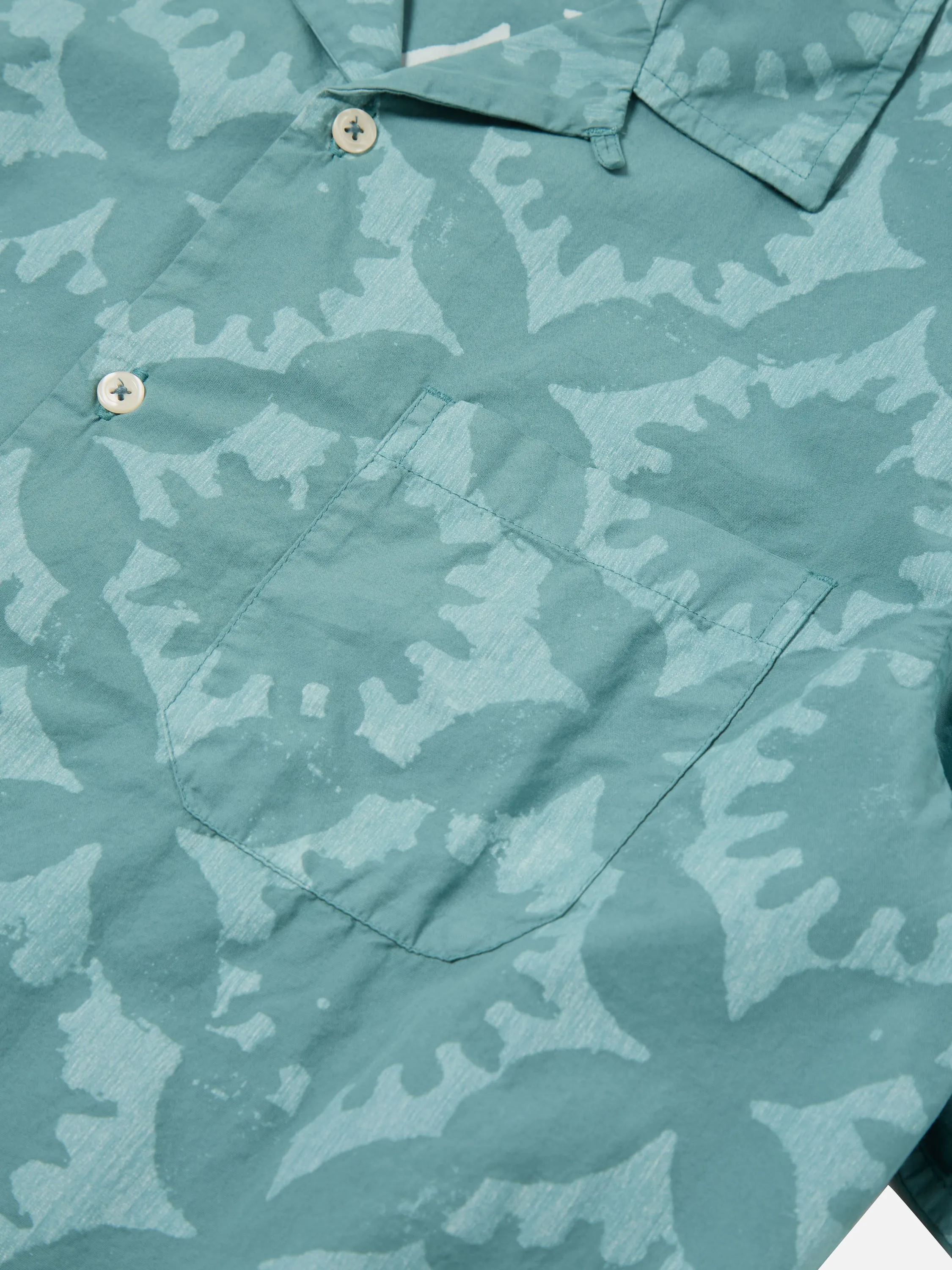 Universal Works Road Shirt in Sea Blue Sun Print sold by Universal Works product image thumbnail 5