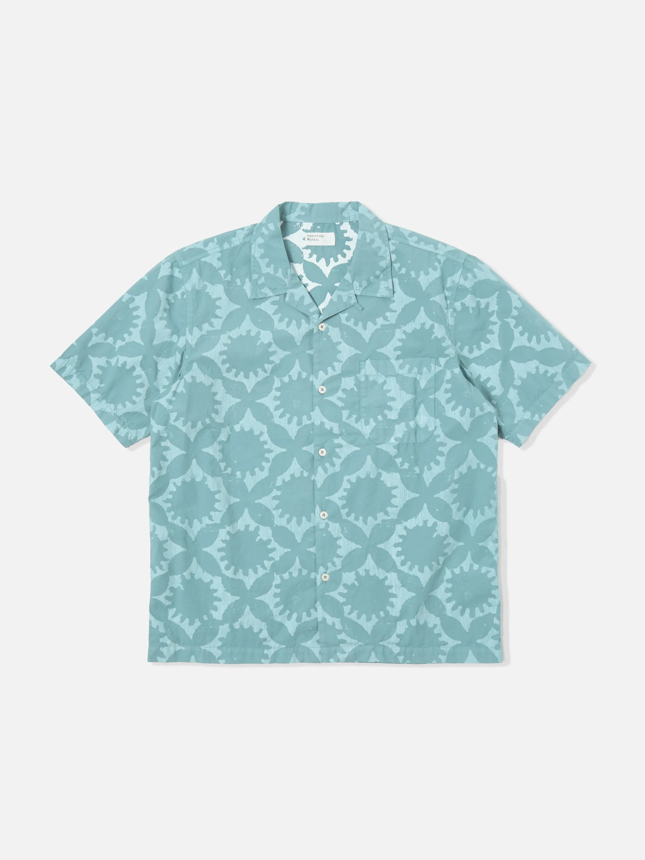 Universal Works Road Shirt in Sea Blue Sun Print sold by Universal Works product image thumbnail 2
