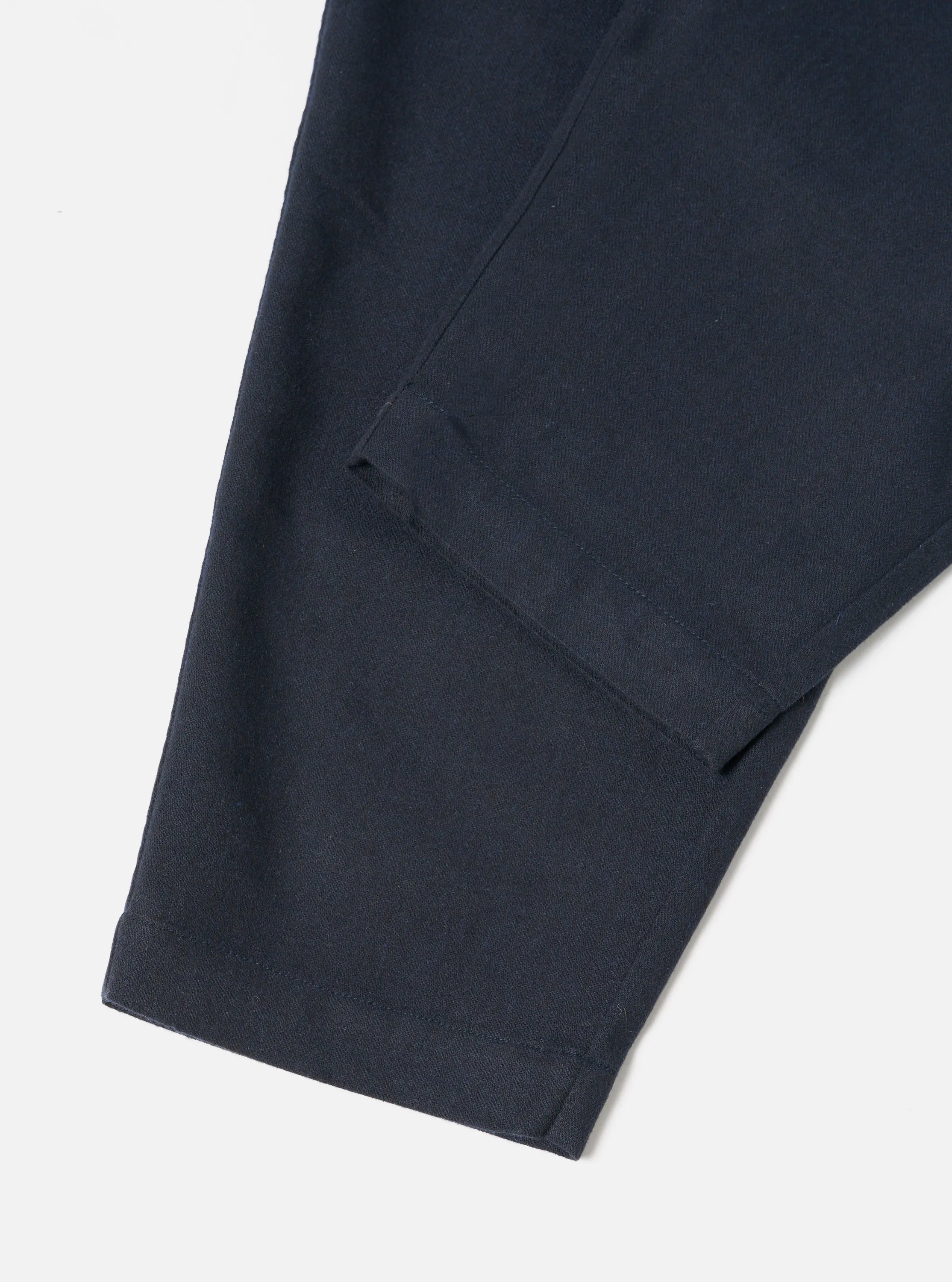 Universal Works Pleated Track Pant in Navy Upcycled Italian Tweed sold by Universal Works product image thumbnail 5