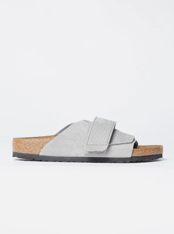 Birkenstock Kyoto in Whale Grey Nubuck Leather sold by Universal Works