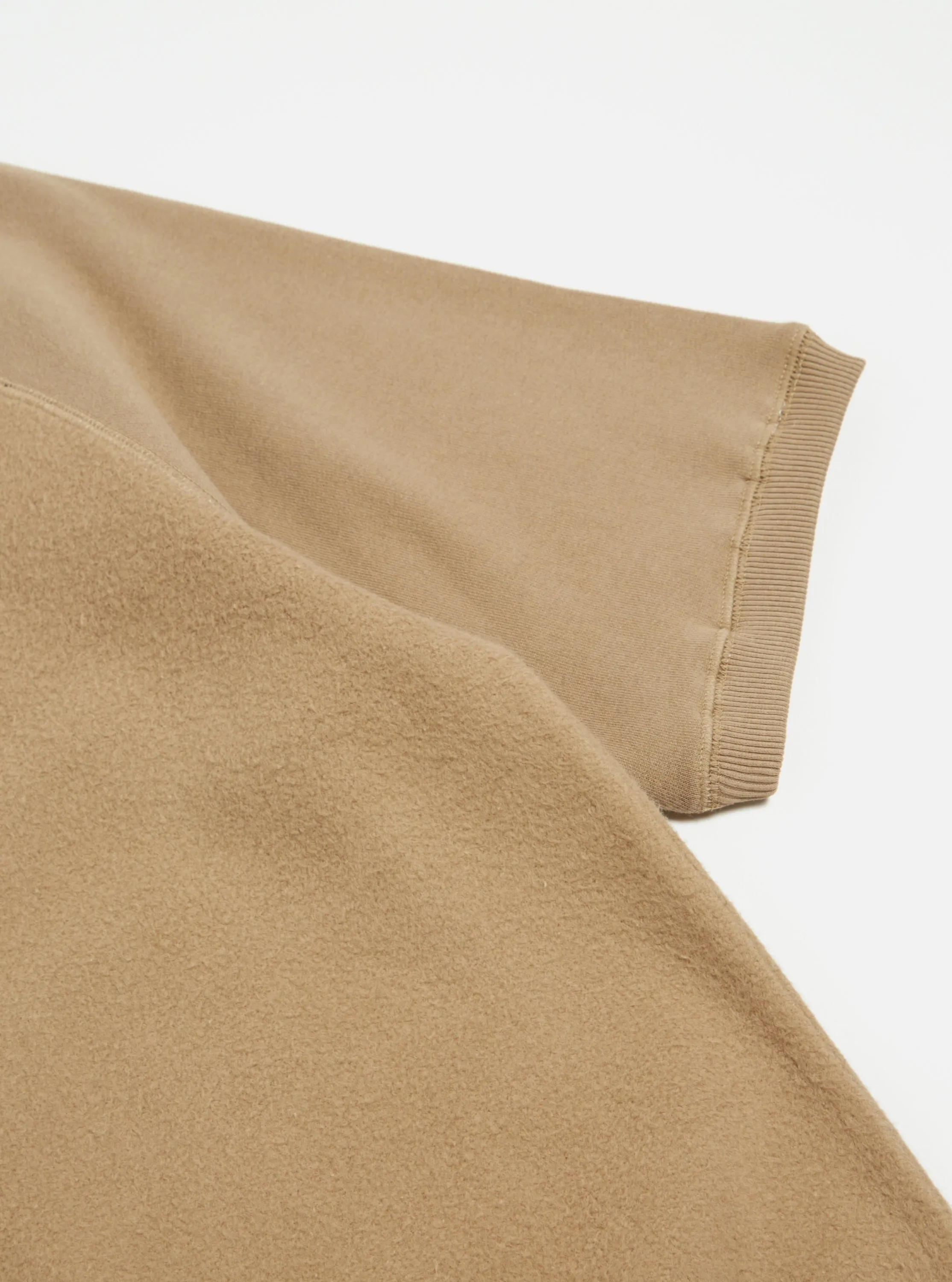 Universal Works Short Sleeve Sweatshirt in Sand Brush Back Sweat sold by Universal Works product image thumbnail 5
