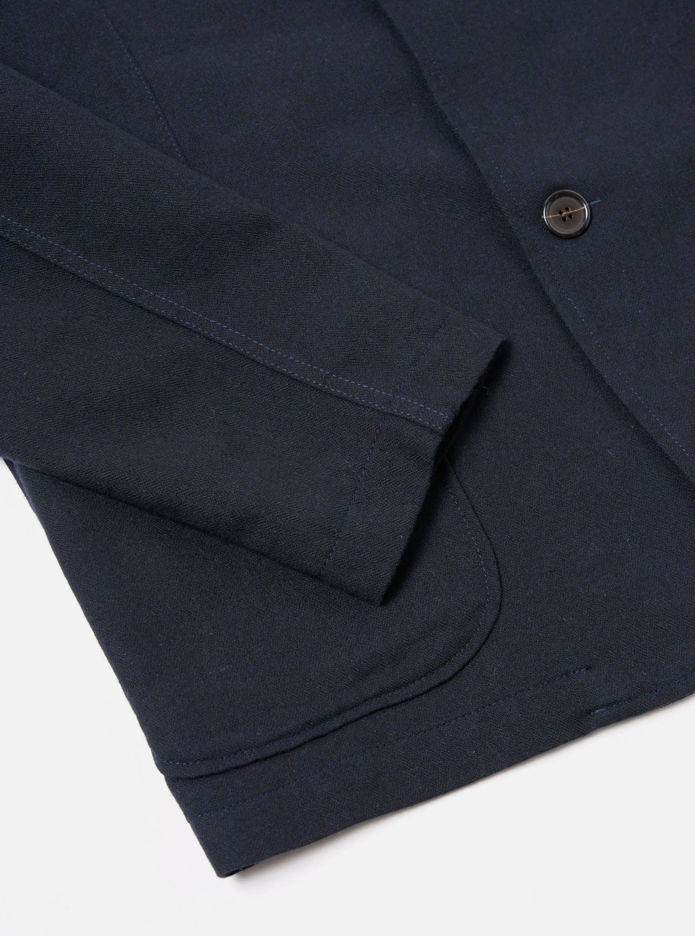 Universal Works Two Button Jacket in Navy Upcycled Italian Tweed sold by Universal Works product image thumbnail 5
