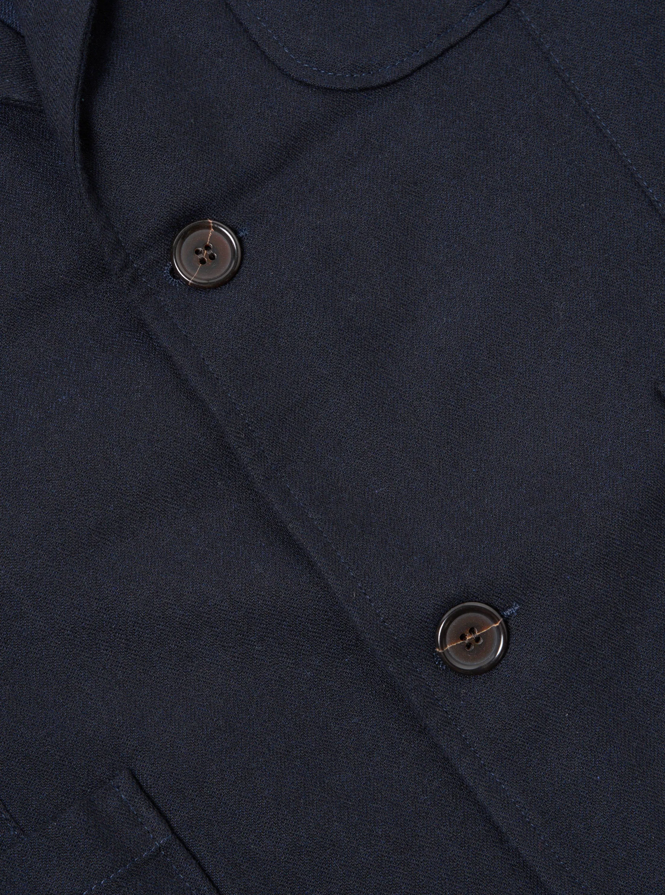 Universal Works Two Button Jacket in Navy Upcycled Italian Tweed sold by Universal Works product image thumbnail 4
