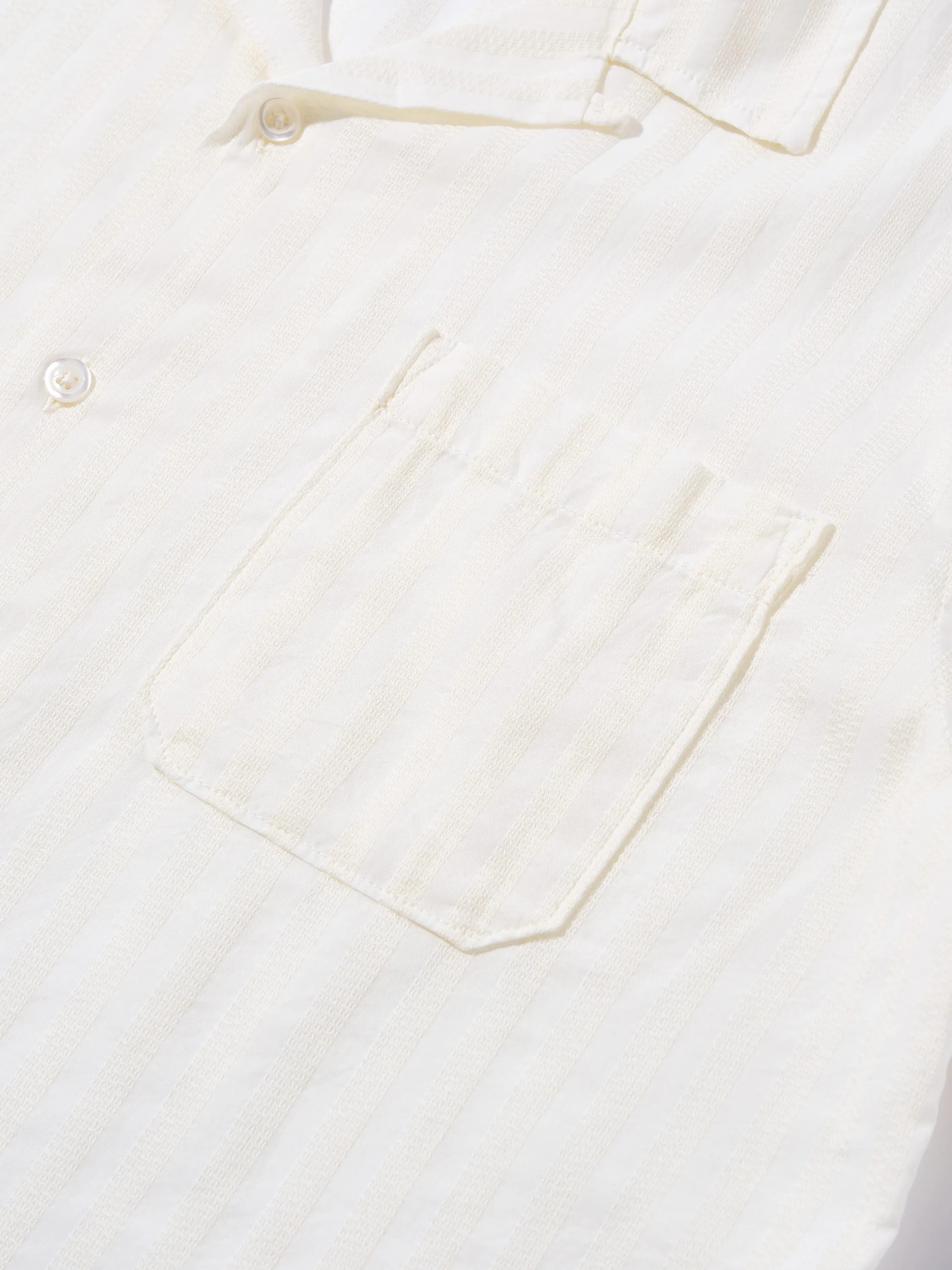 Universal Works Road Shirt in Ecru Toga Cotton sold by Universal Works product image thumbnail 4