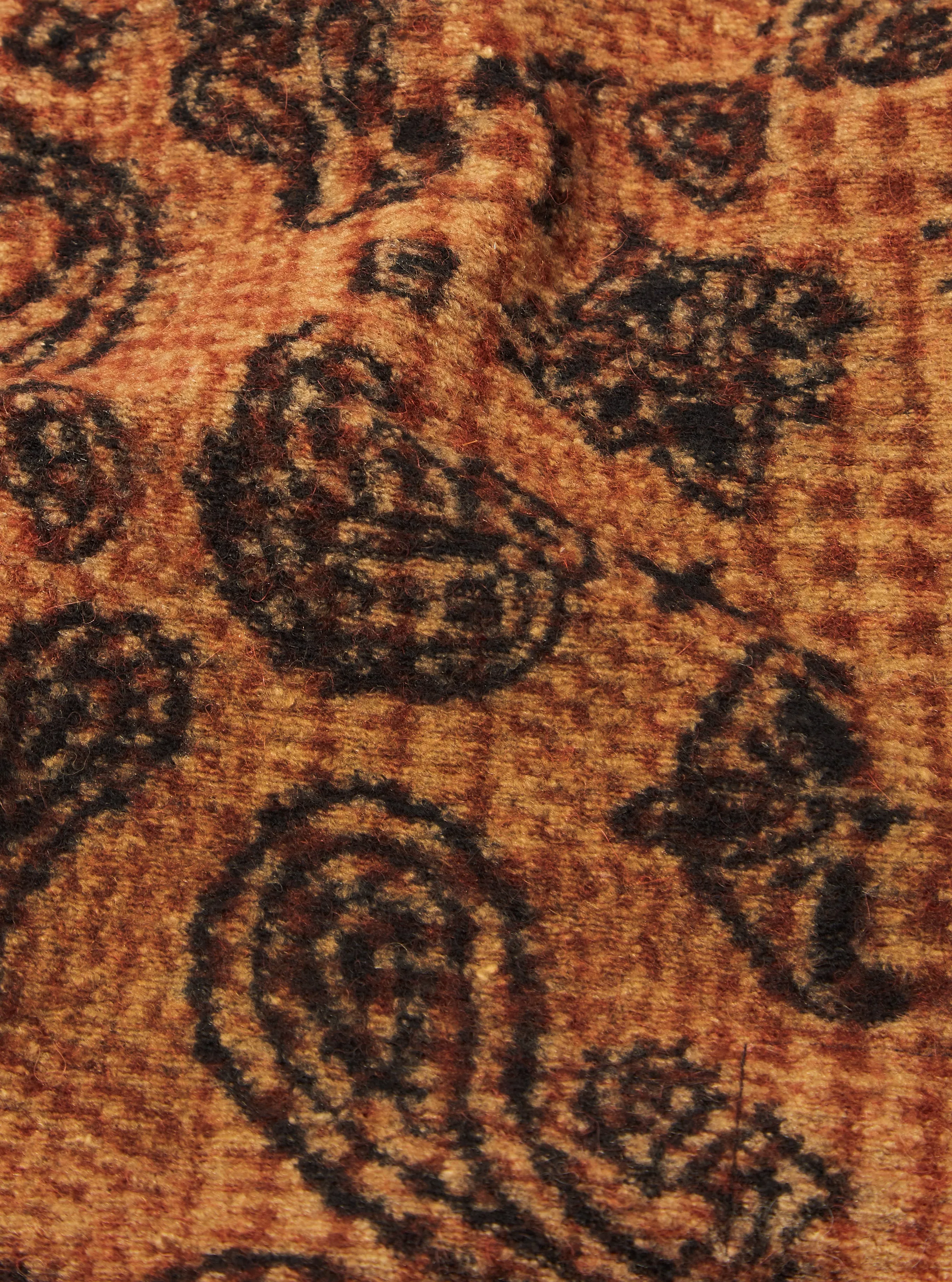 Universal Works Cardigan in Cinnamon Paisley Check Fleece sold by Universal Works product image thumbnail 5