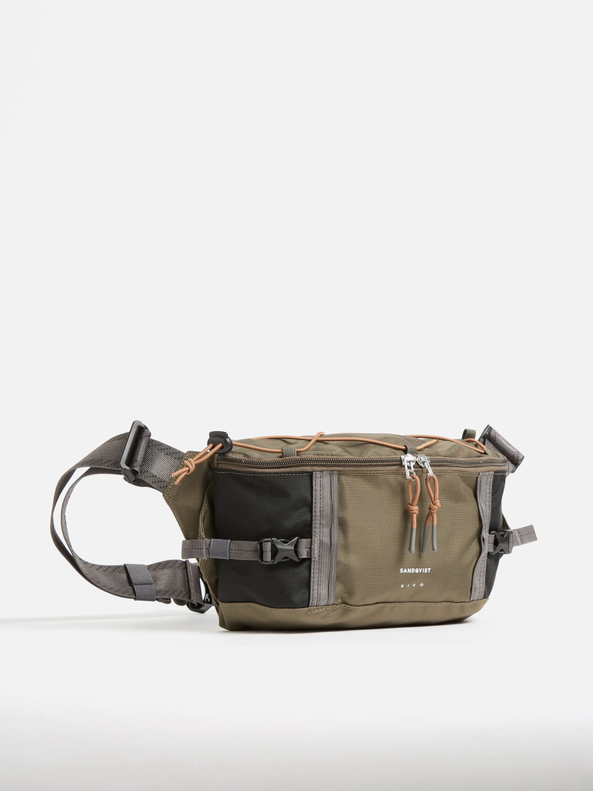 Sandqvist Allterrain Hike Crossbody Bag in Multi Brown Recycled Nylon sold by Universal Works product image thumbnail 2