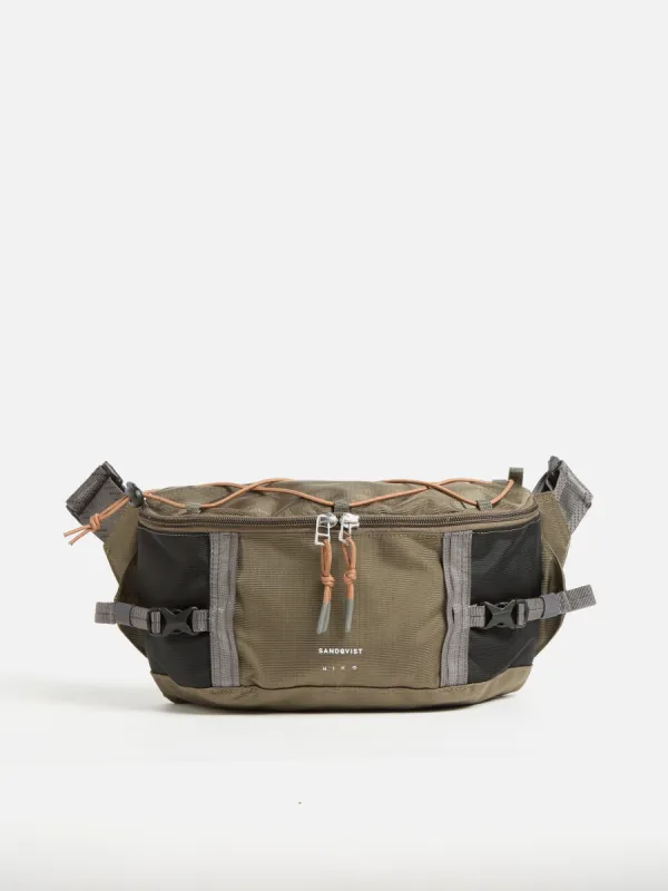 Sandqvist Allterrain Hike Crossbody Bag in Multi Brown Recycled Nylon sold by Universal Works