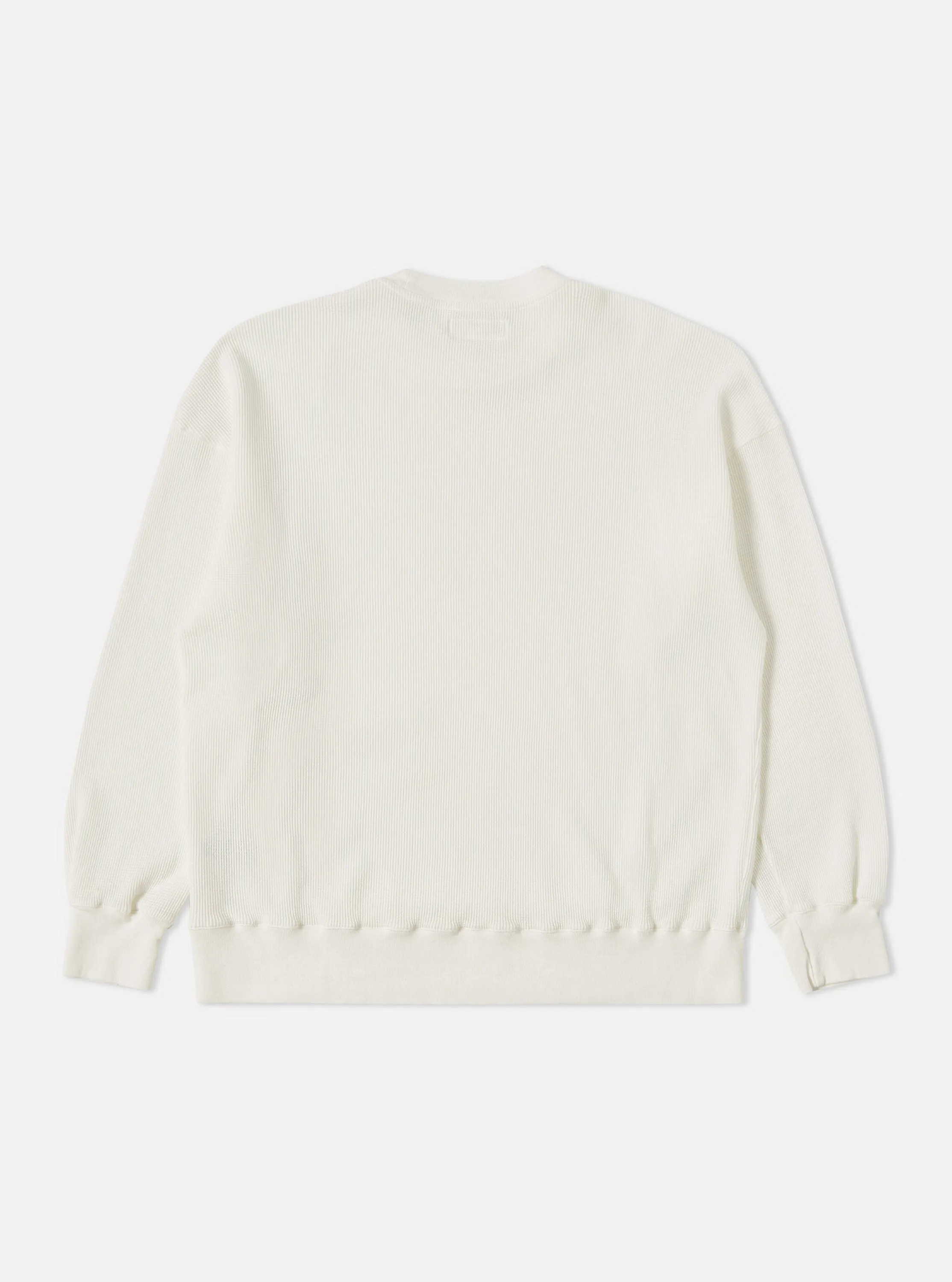 Universal Works Loose Sweatshirt in Off White Organic Cotton/Hemp Waffle sold by Universal Works product image thumbnail 3
