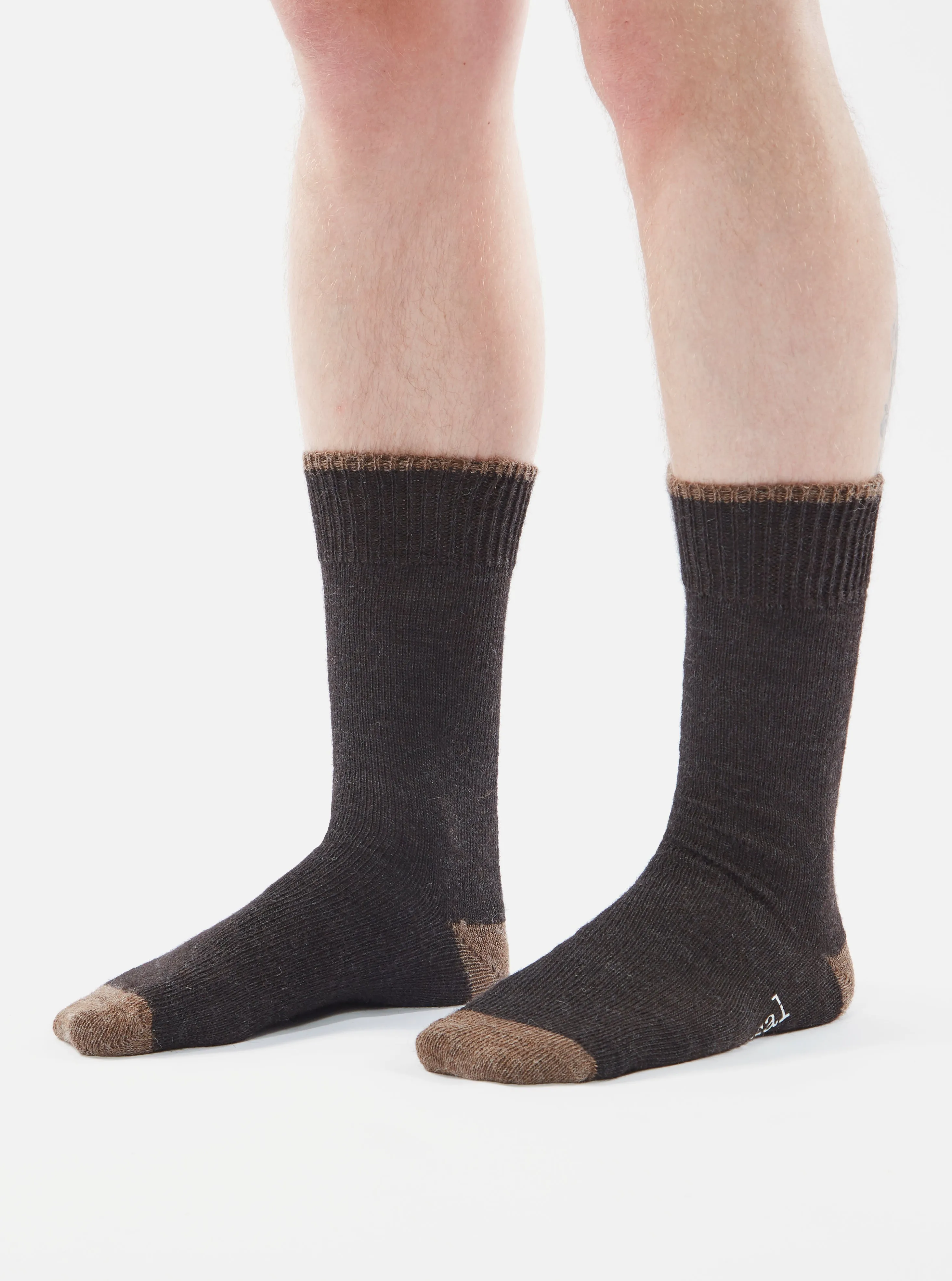 Charcoal Alpaca Wool Alpaca Sock sold by Universal Works product image thumbnail 2