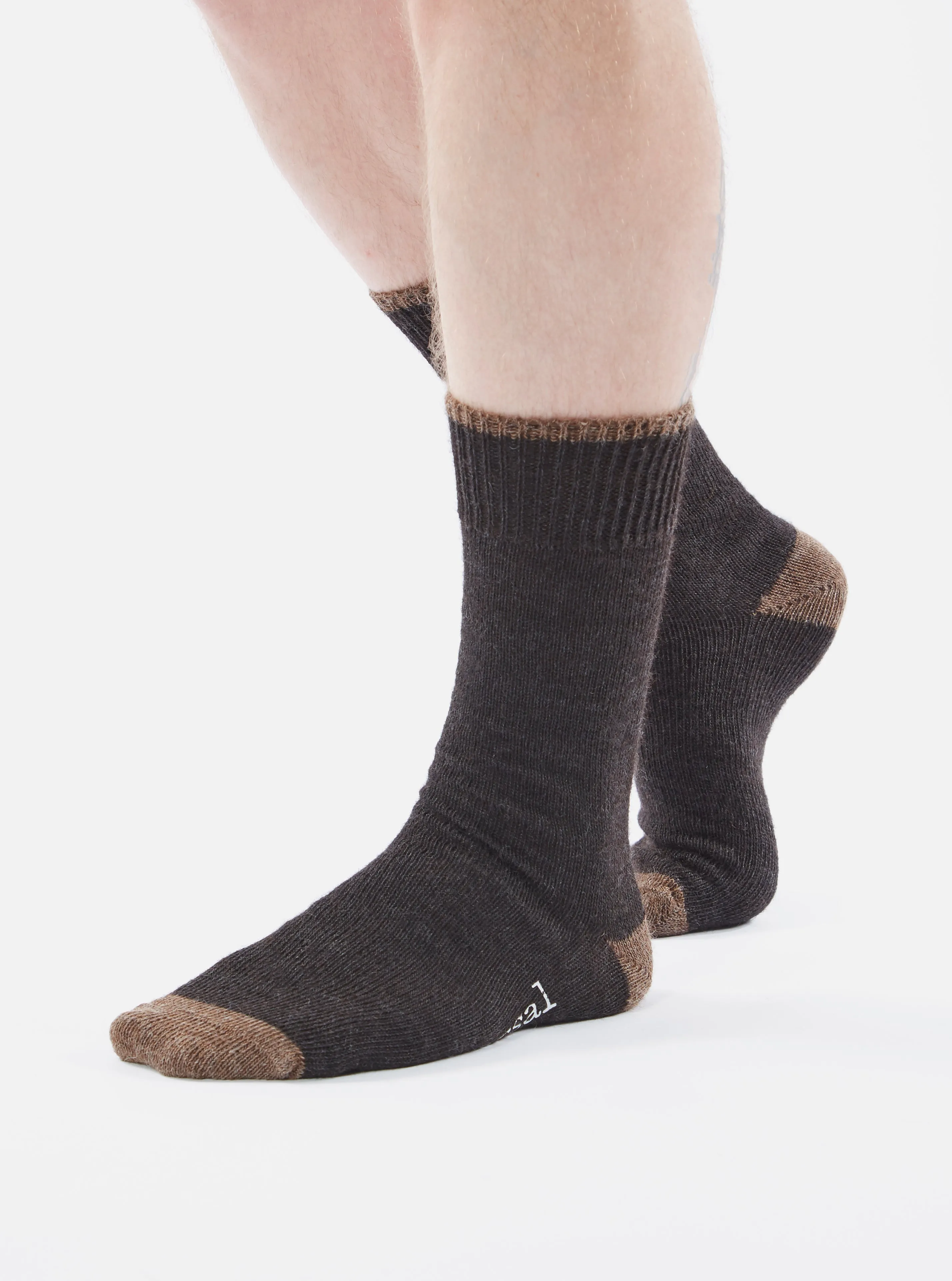 Charcoal Alpaca Wool Alpaca Sock sold by Universal Works product image thumbnail 3