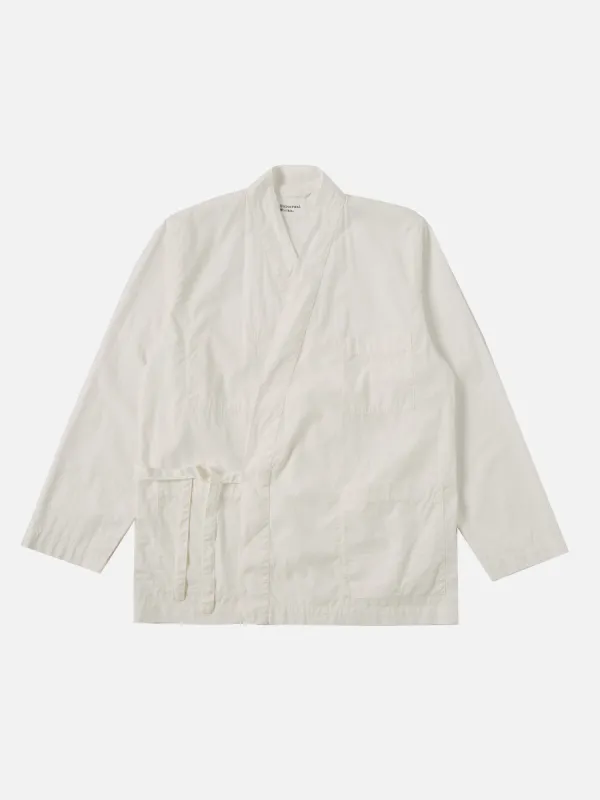 Universal Works Kyoto Work Jacket in Ecru Broad Cloth made by Universal Works