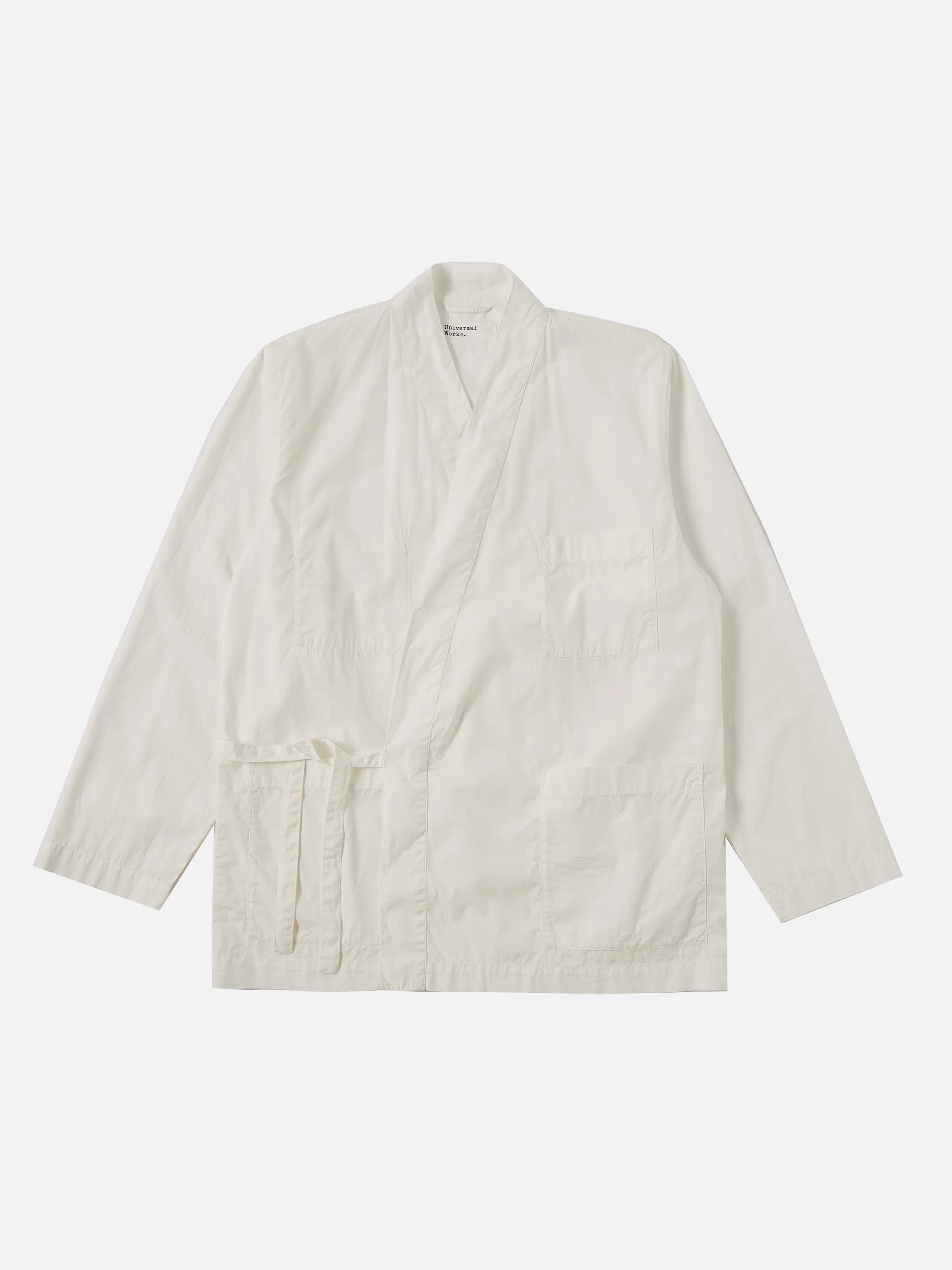 Universal Works Kyoto Work Jacket in Ecru Broad Cloth sold by Universal Works