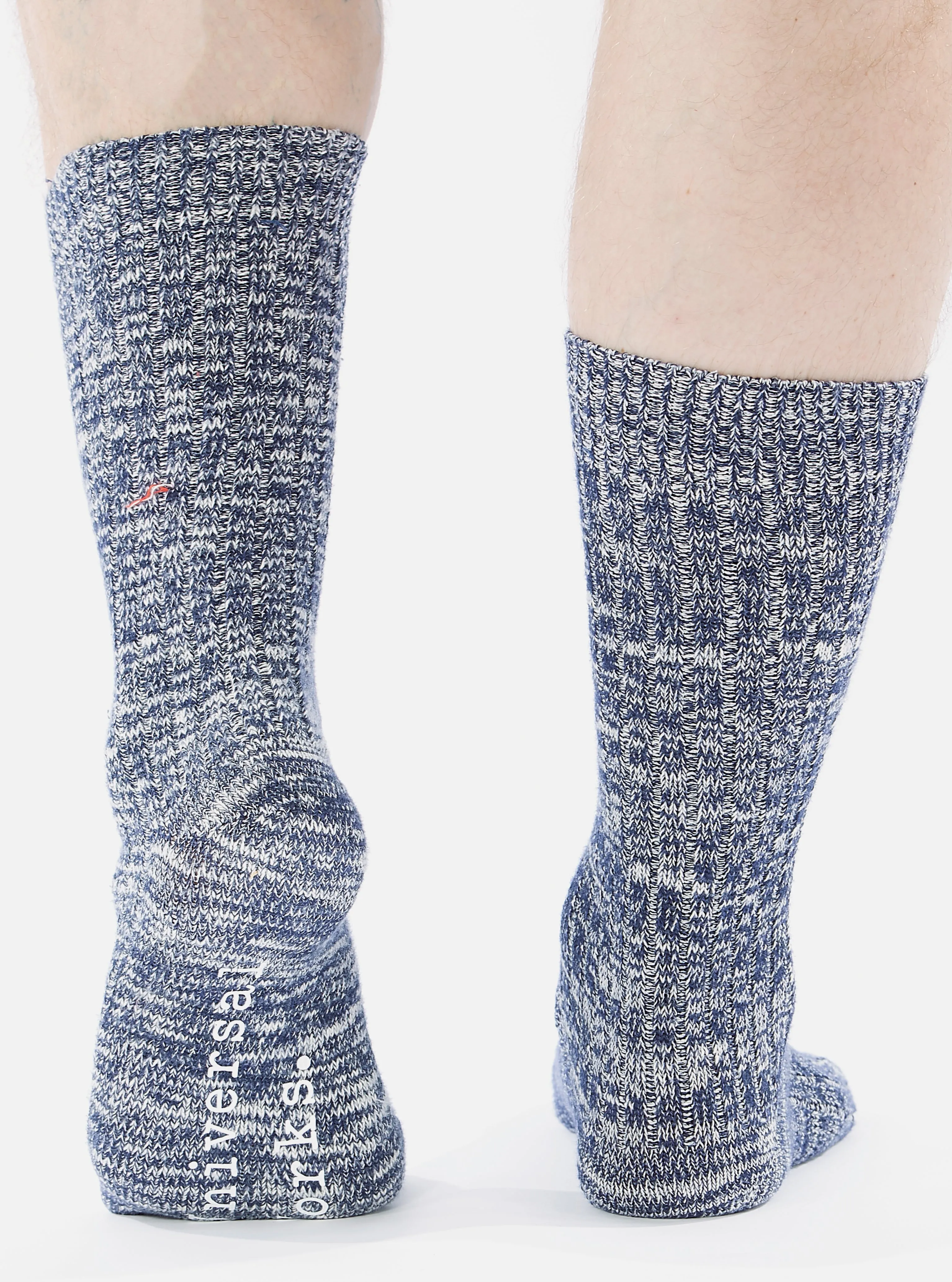 Navy Slub Knit Slub Sock sold by Universal Works product image thumbnail 3