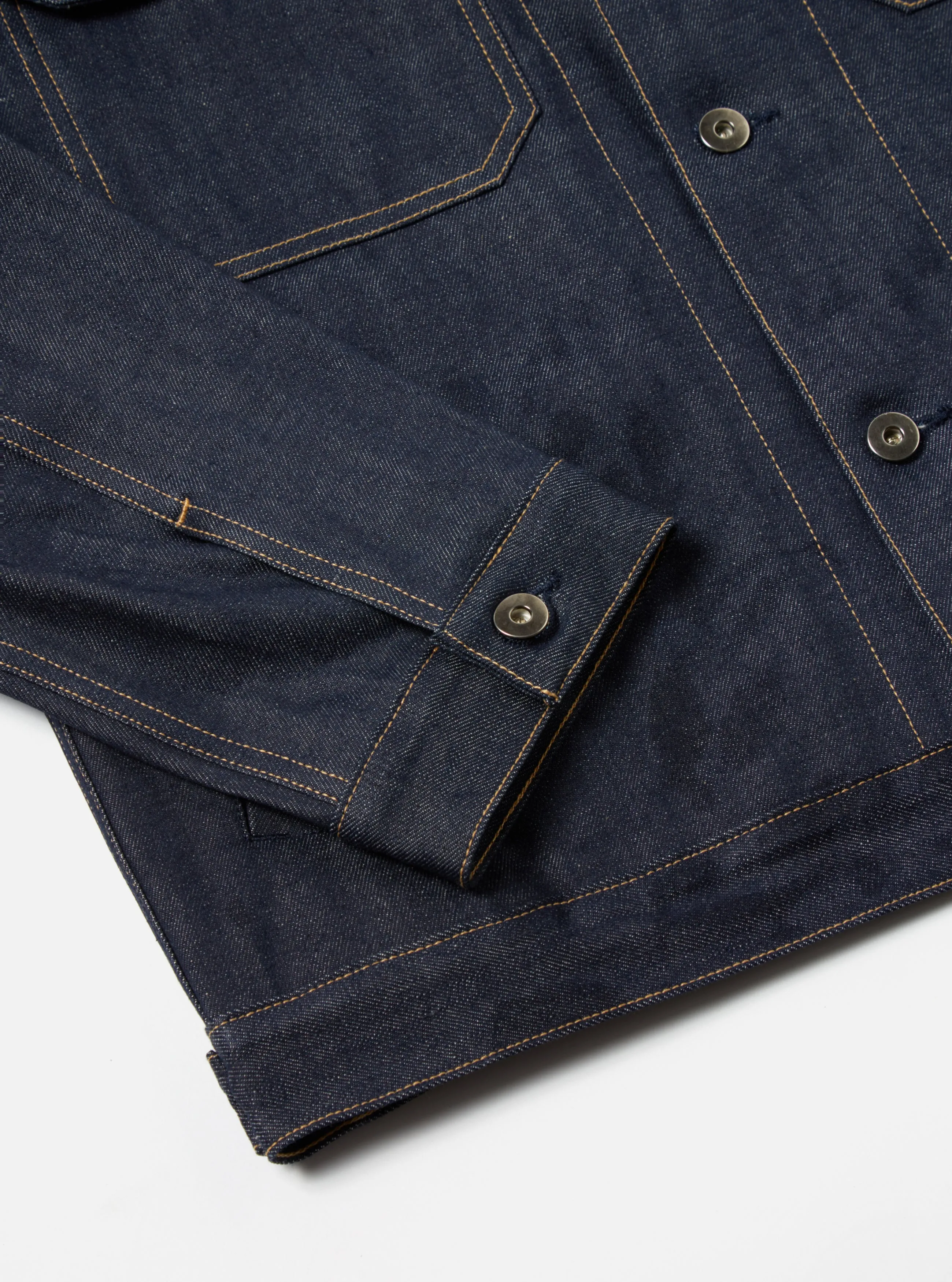 Indigo 13oz Selvedge Denim Trucker Jacket sold by Universal Works product image thumbnail 5