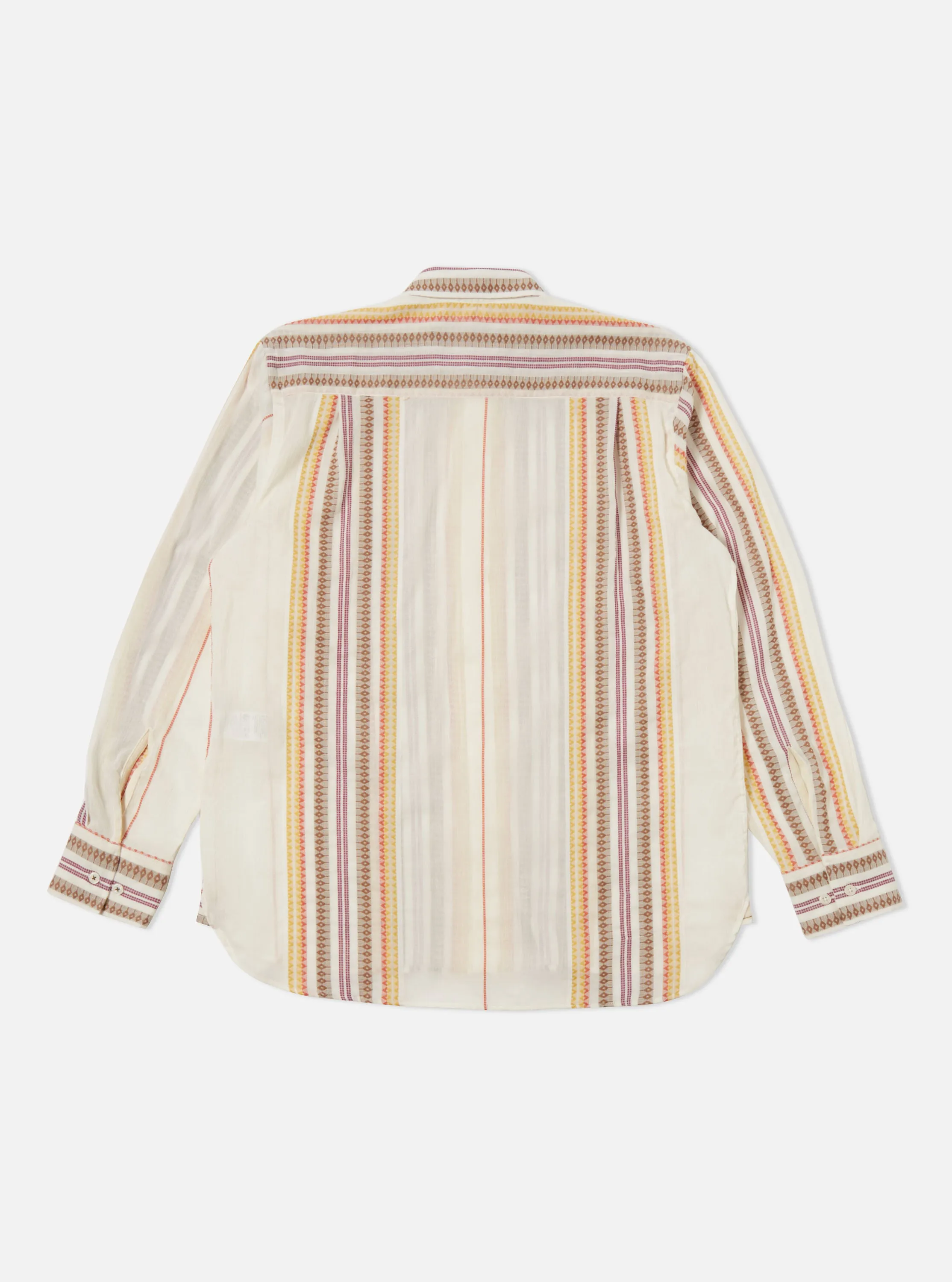 Universal Works Square Pocket Shirt in Ecru Mala Stripe sold by Universal Works product image thumbnail 4
