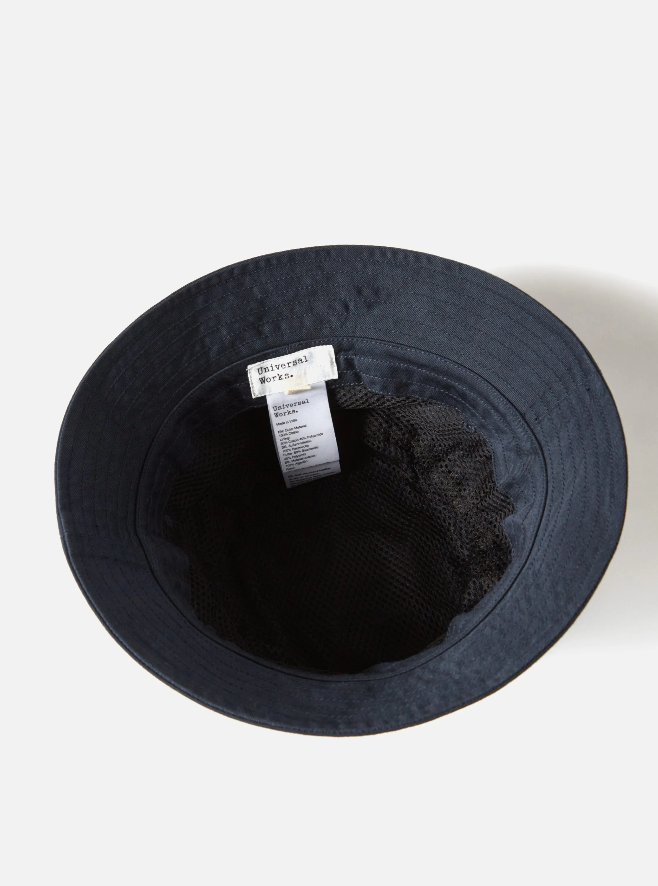 Universal Works Beach Hat in Navy Twill sold by Universal Works product image thumbnail 5
