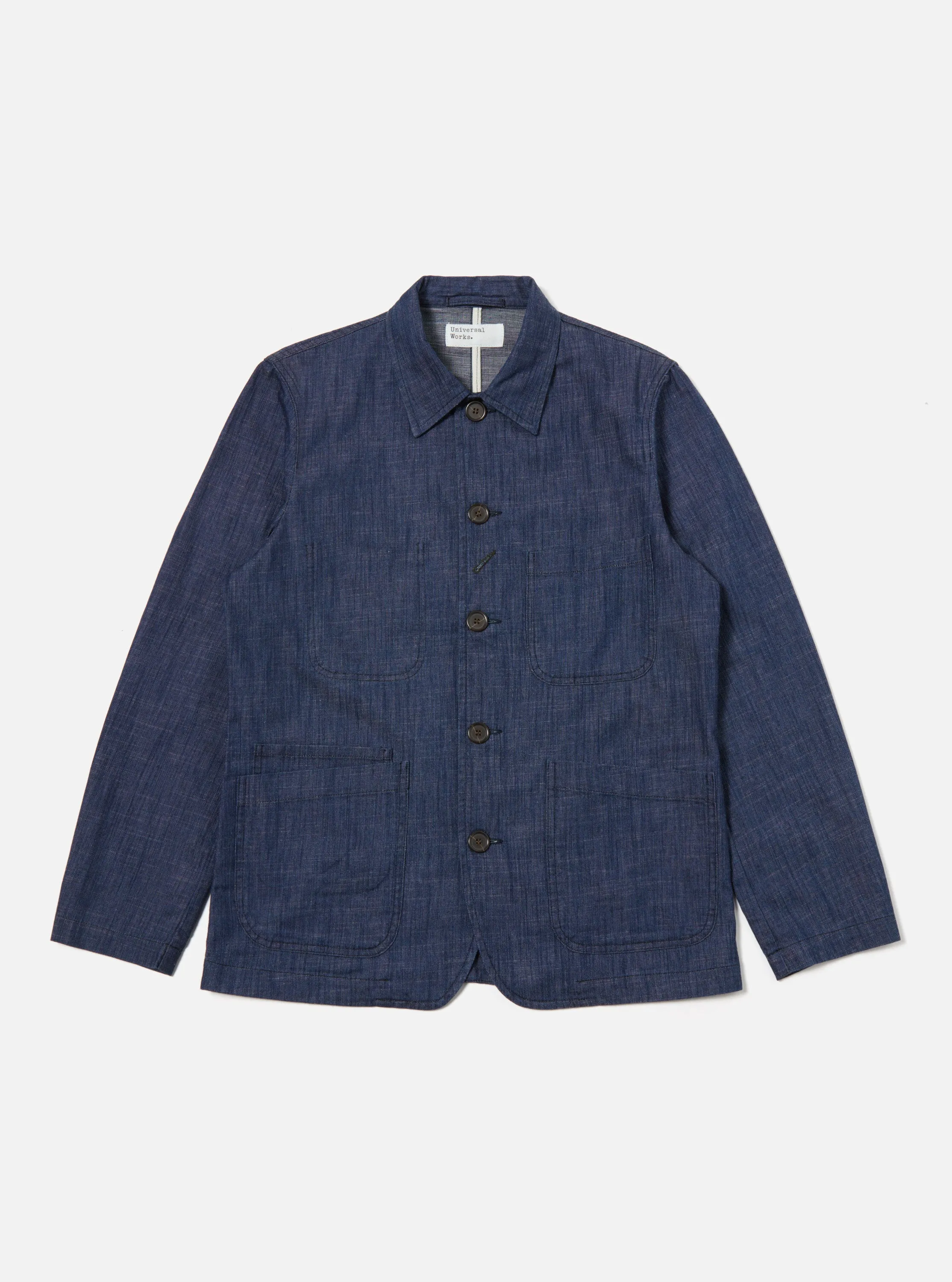 Universal Works Bakers Jacket in Indigo Atlantic Denim sold by Universal Works product image thumbnail 2