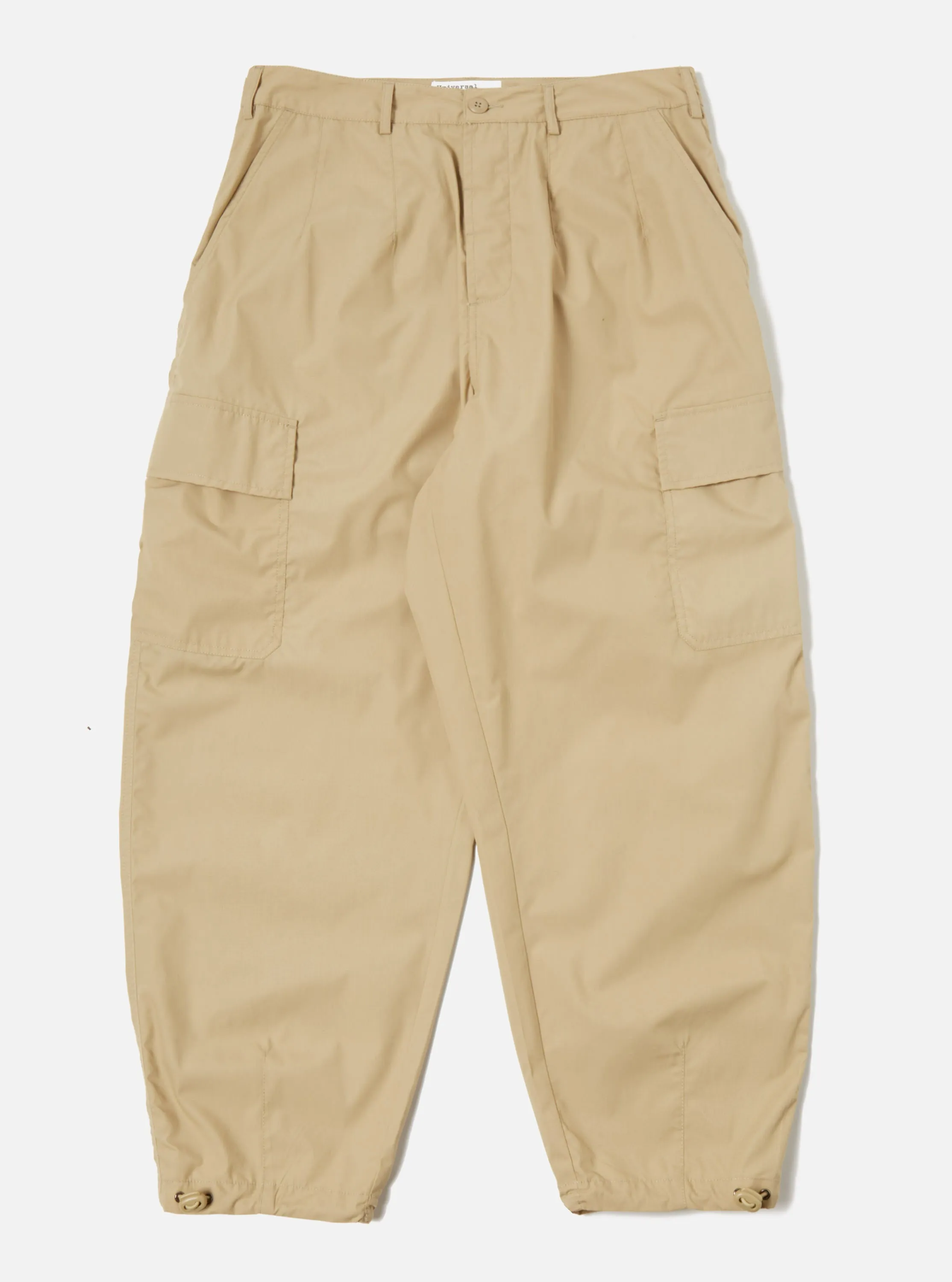 Universal Works Loose Cargo Pant in Sand Recycled Poly Tech sold by Universal Works product image thumbnail 2