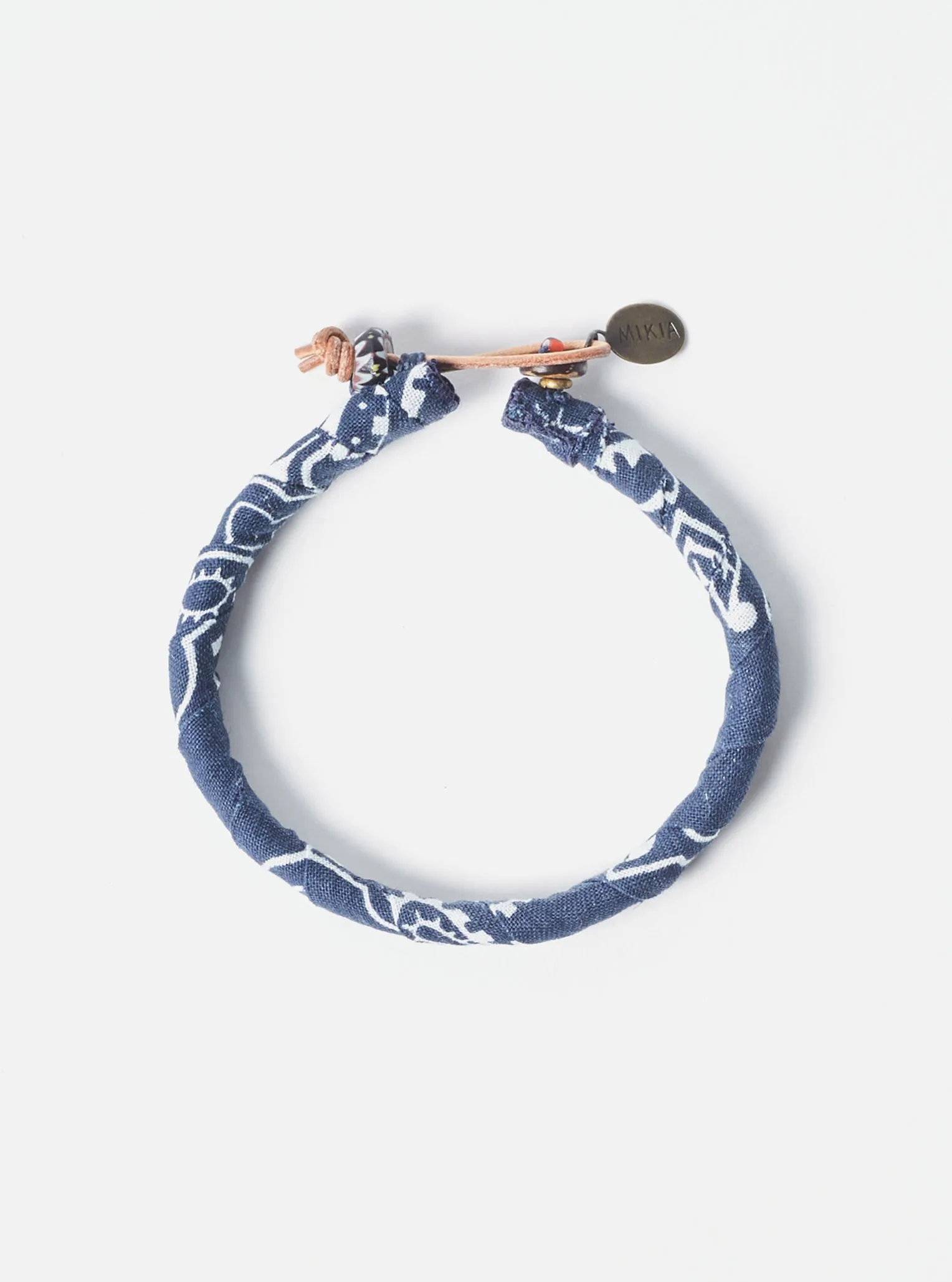 Mikia Bracelet in Navy Bandana sold by Universal Works