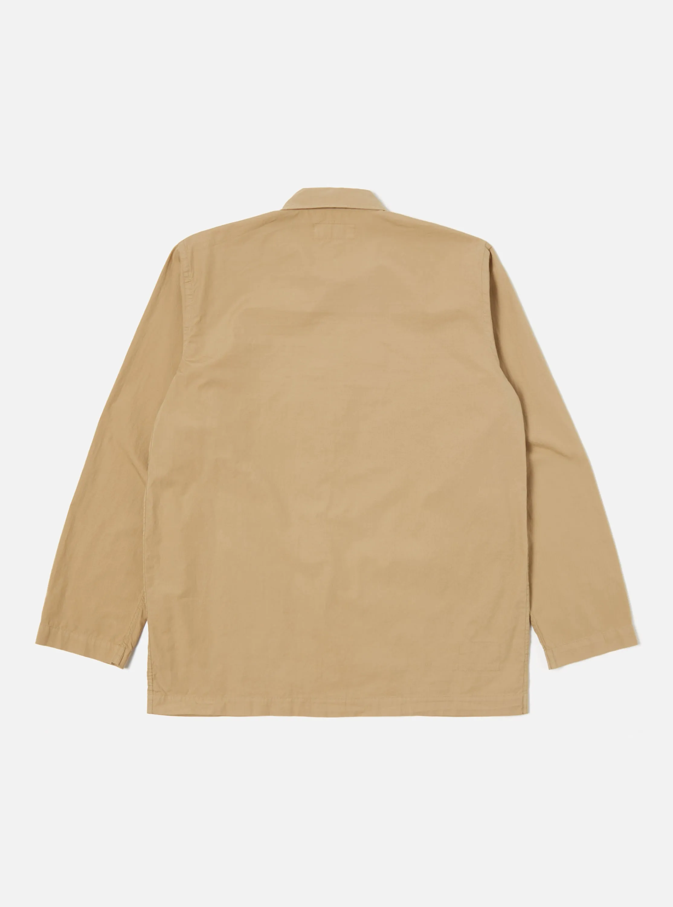 Universal Works Bakers Overshirt in Summer Oak Organic Fine Poplin sold by Universal Works product image thumbnail 5
